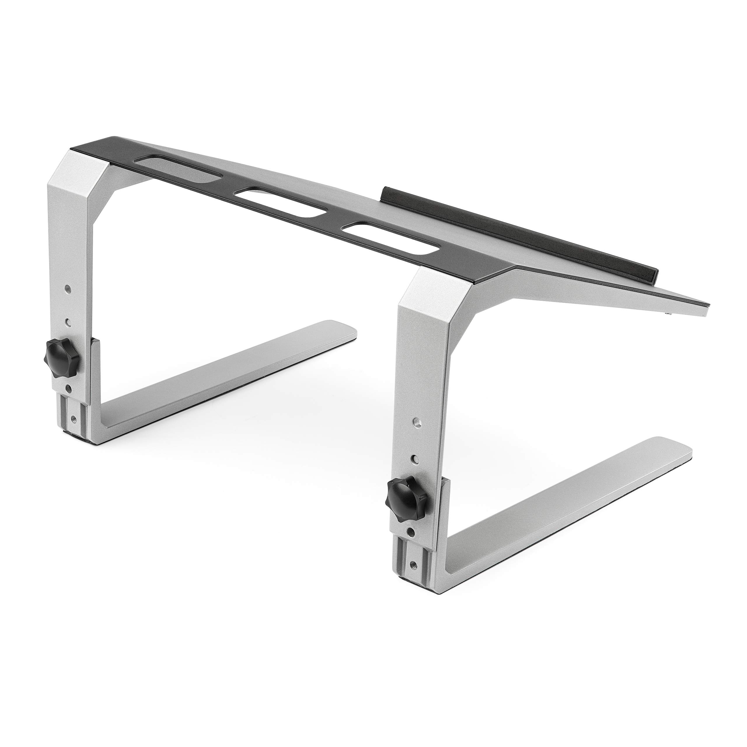 StarTech.com Adjustable Laptop Stand - Heavy Duty Steel & Aluminum Base - 3 Height Settings & Tilt Function - Ergonomic Laptop Riser for Desk (LTSTND) - Perfect for Home Office, Gaming & Workspace Setup