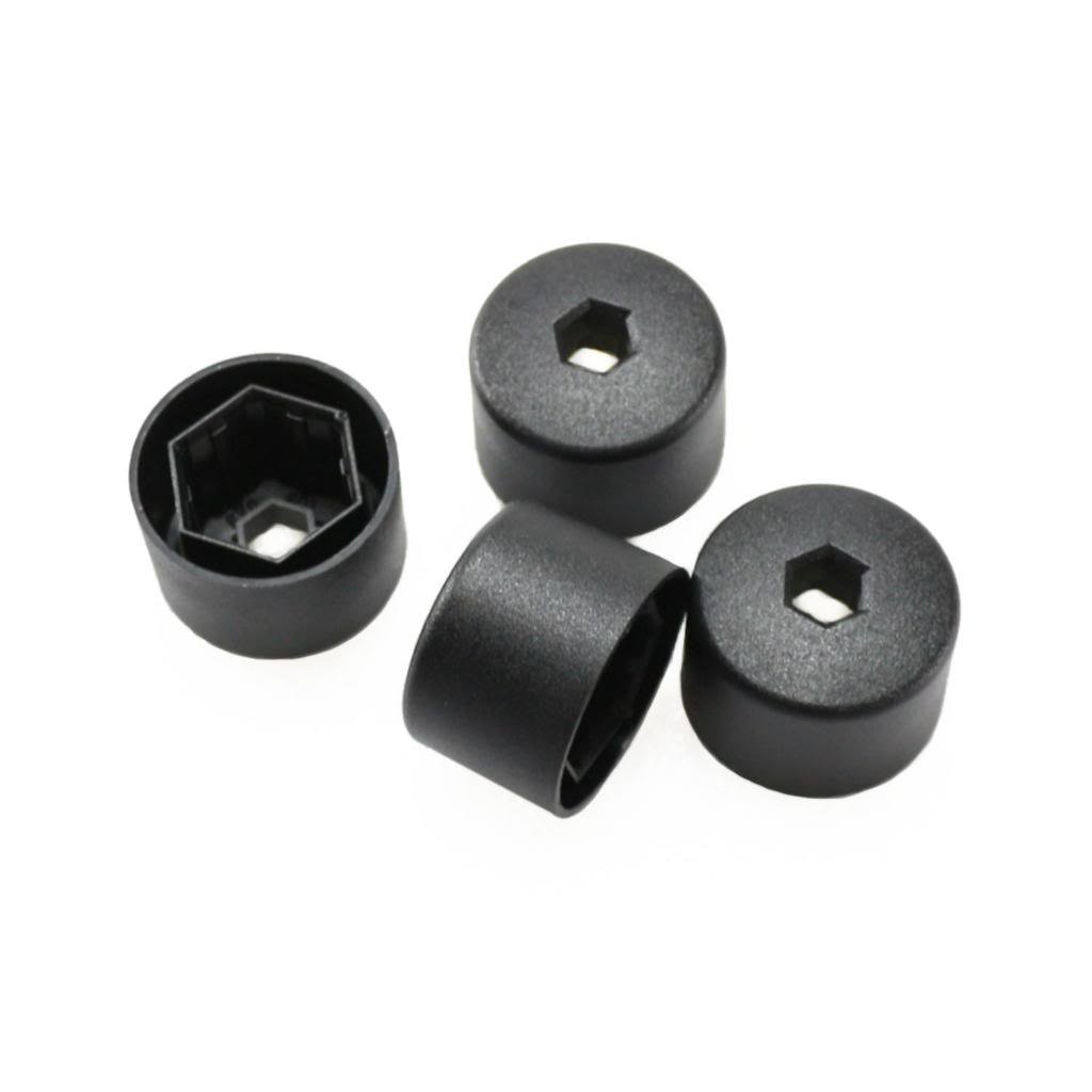 4Pcs Black Wheel Lug Nut Center Cover Caps for VW Jetta MK4 Golf - Durable Hub Caps for Car Wheel Protection & Style Enhancement (Perfect for Replacement & Customization)