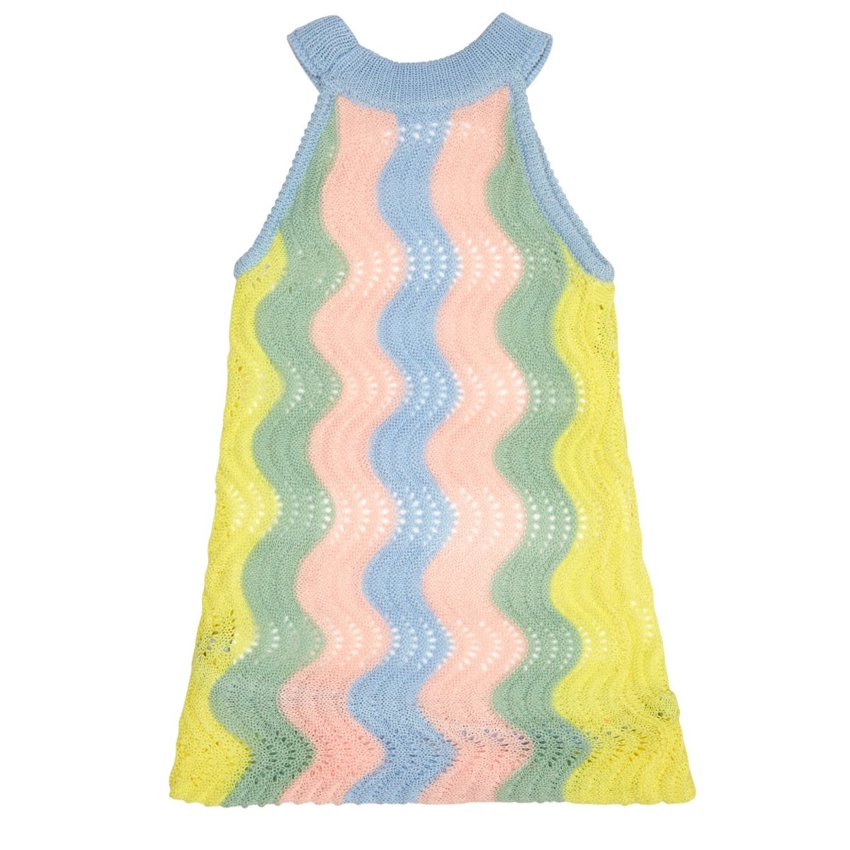 ST BARTH SWIRL CROCHET DRESS - Boho Beach Cover Up, Summer Maxi Dress for Women, Perfect for Vacations, Pool Parties & Tropical Getaways