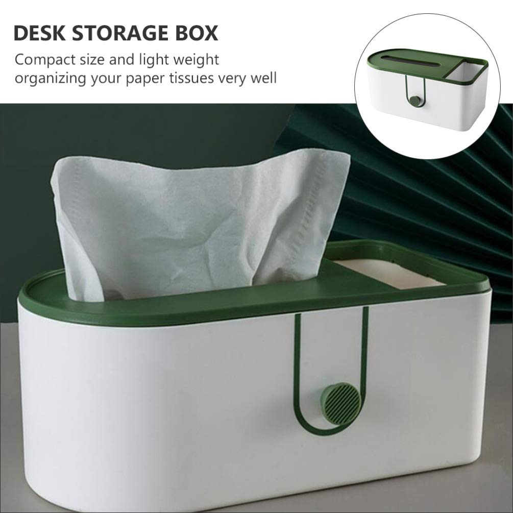 Premium Hemoton Paper Box Container & Napkin Holder - Vanity Organizer Tray, Facial Tissue Dispenser, Desktop Paper Towel Holder for Home & Office Organization | Perfect for Bathroom, Kitchen, and Desk Use
