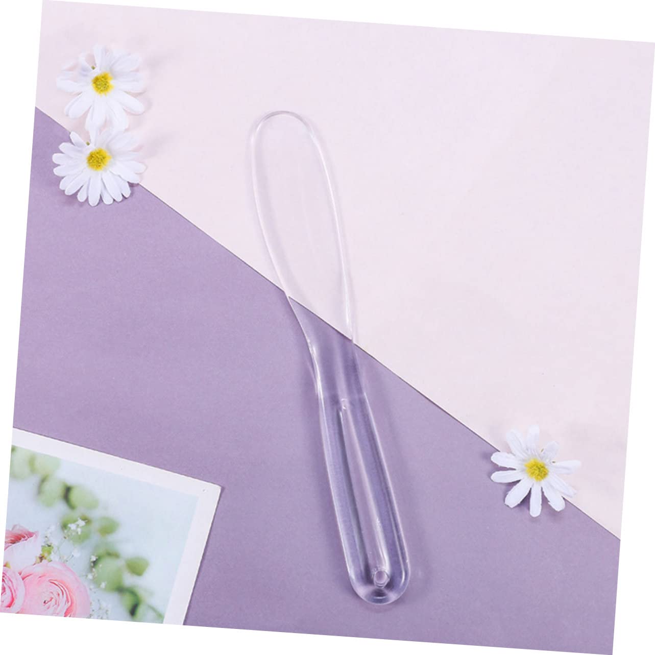 FRCOLOR 4pcs Reusable Plastic Makeup Mixing Spatulas - Eye Makeup Stirring Rod, Cosmetic Scoop & Skincare Tool for DIY Creams, Lotions & Foundations | Perfect for Makeup Artists, Beauty Enthusiasts & Home Skincare Routines