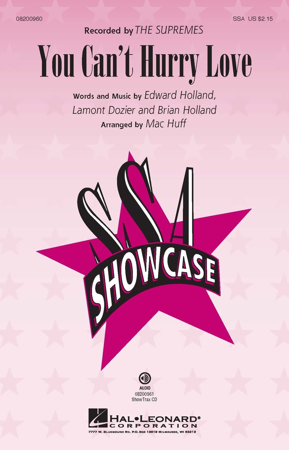 You Can't Hurry Love SSA Sheet Music - Digital Download for Choir Performances & Vocal Ensembles