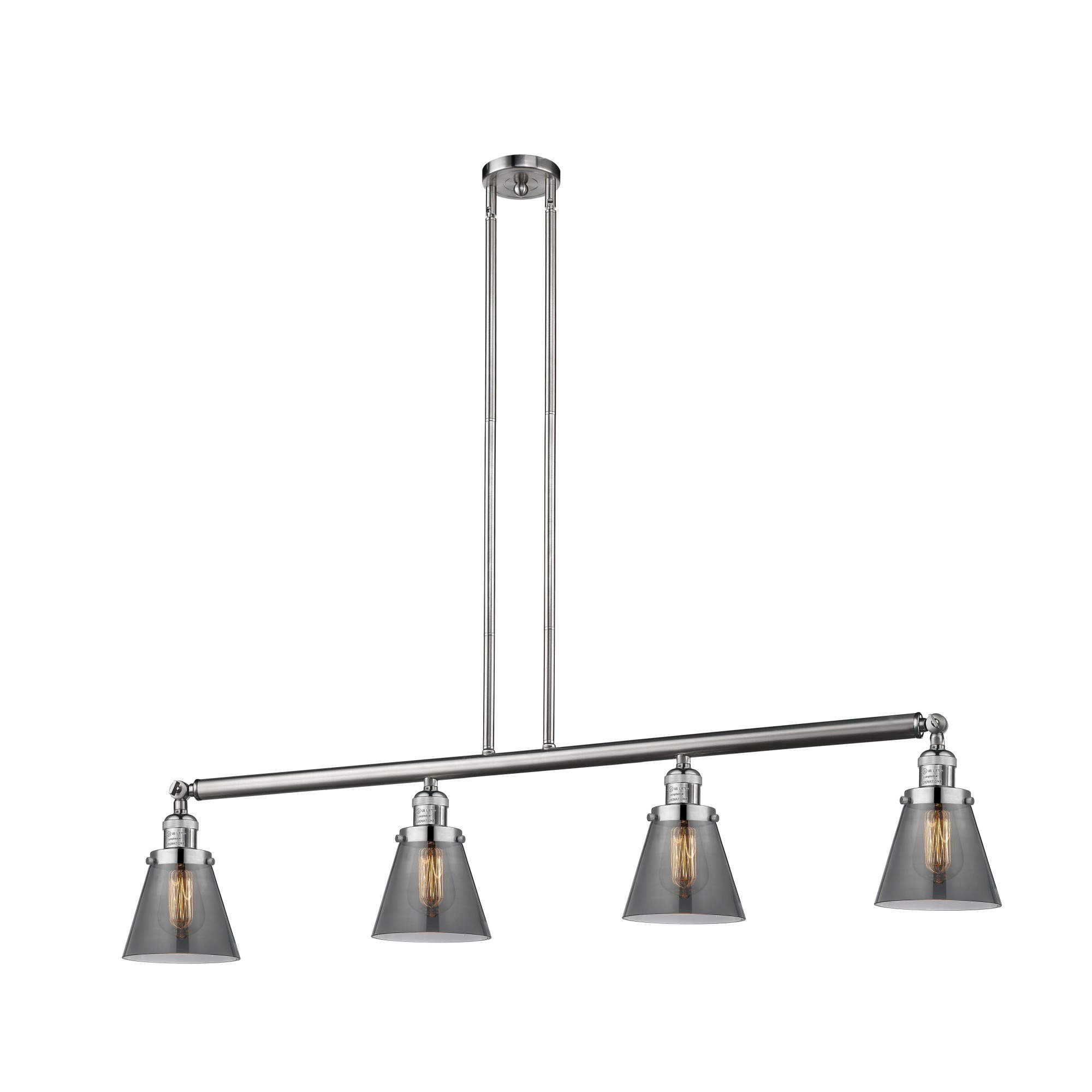 214-PC-G63 Small Cone 3-Light Island Pendant Light in Polished Chrome - Perfect for Kitchen Islands, Dining Rooms, and Modern Home Decor