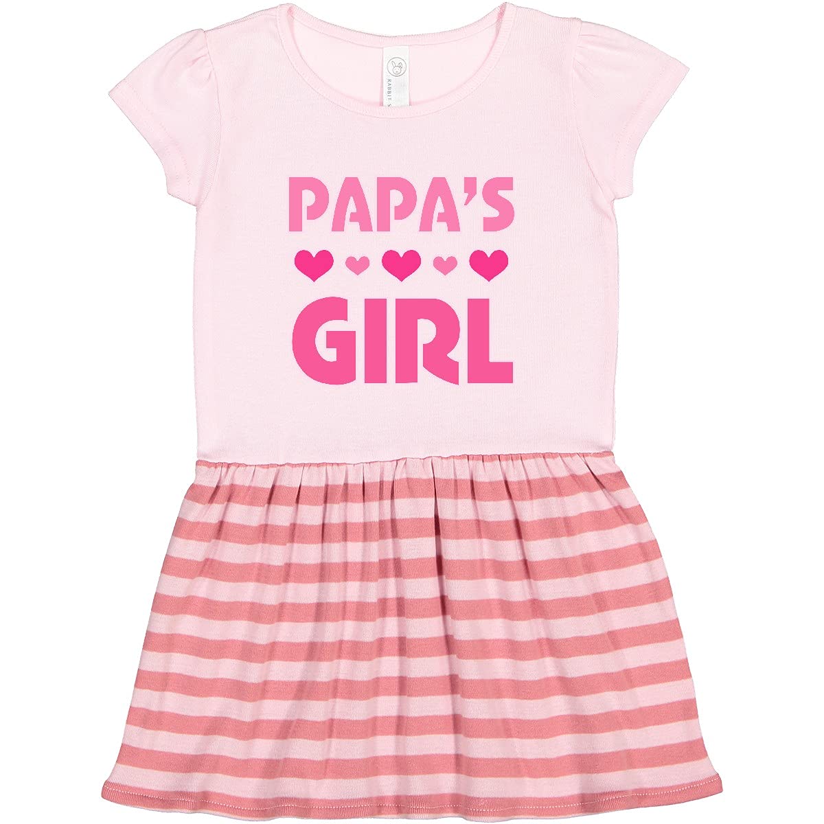 Inktastic Papa's Girl Granddaughter Toddler Dress - Cute & Comfortable Outfit for Baby Girls | Perfect for Family Photos, Parties & Special Occasions