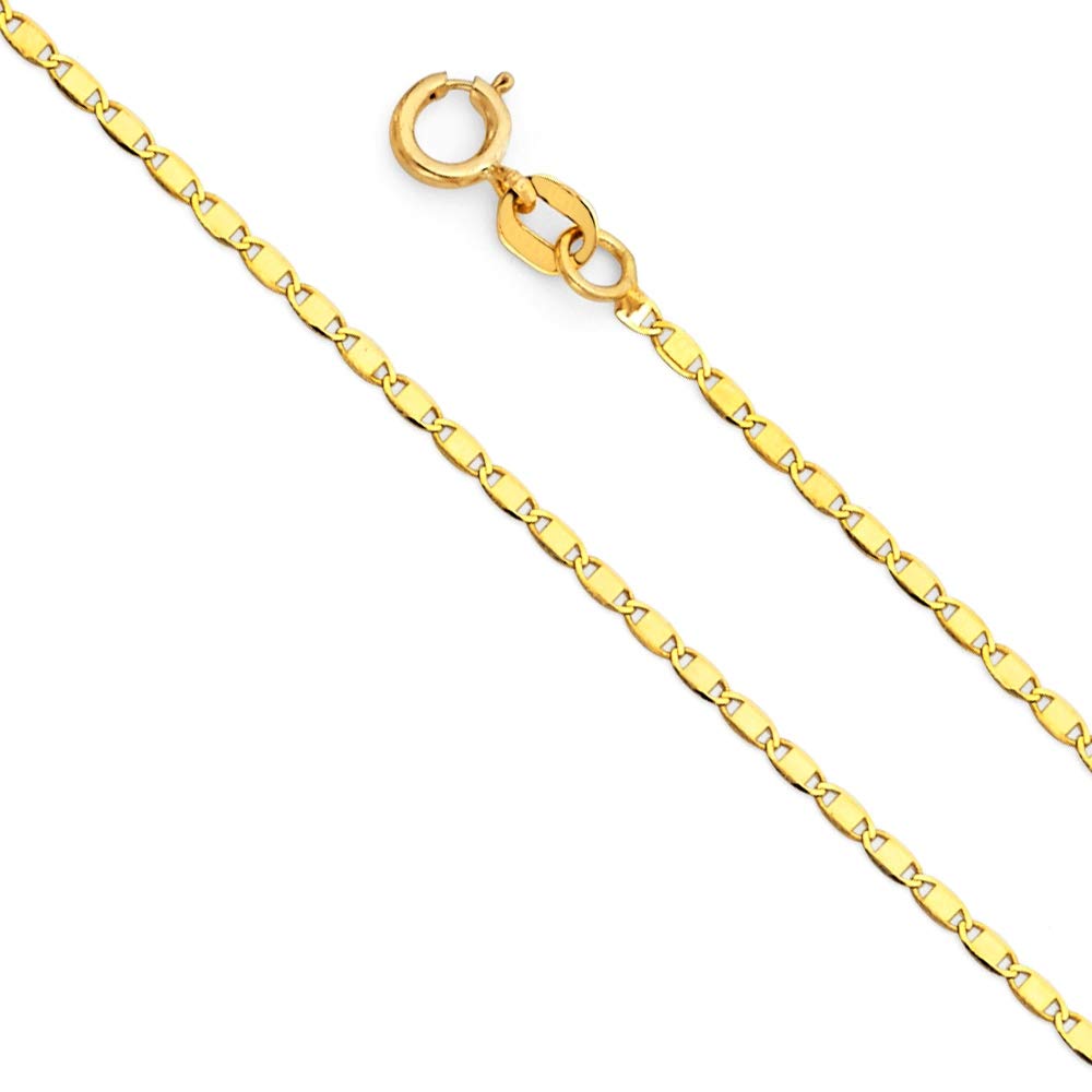 14K Yellow Gold 1.3mm Delicate Chain Necklace for Women - 16 18 20 22 Inch Length Options - Perfect for Layering, Gift Giving & Everyday Elegance