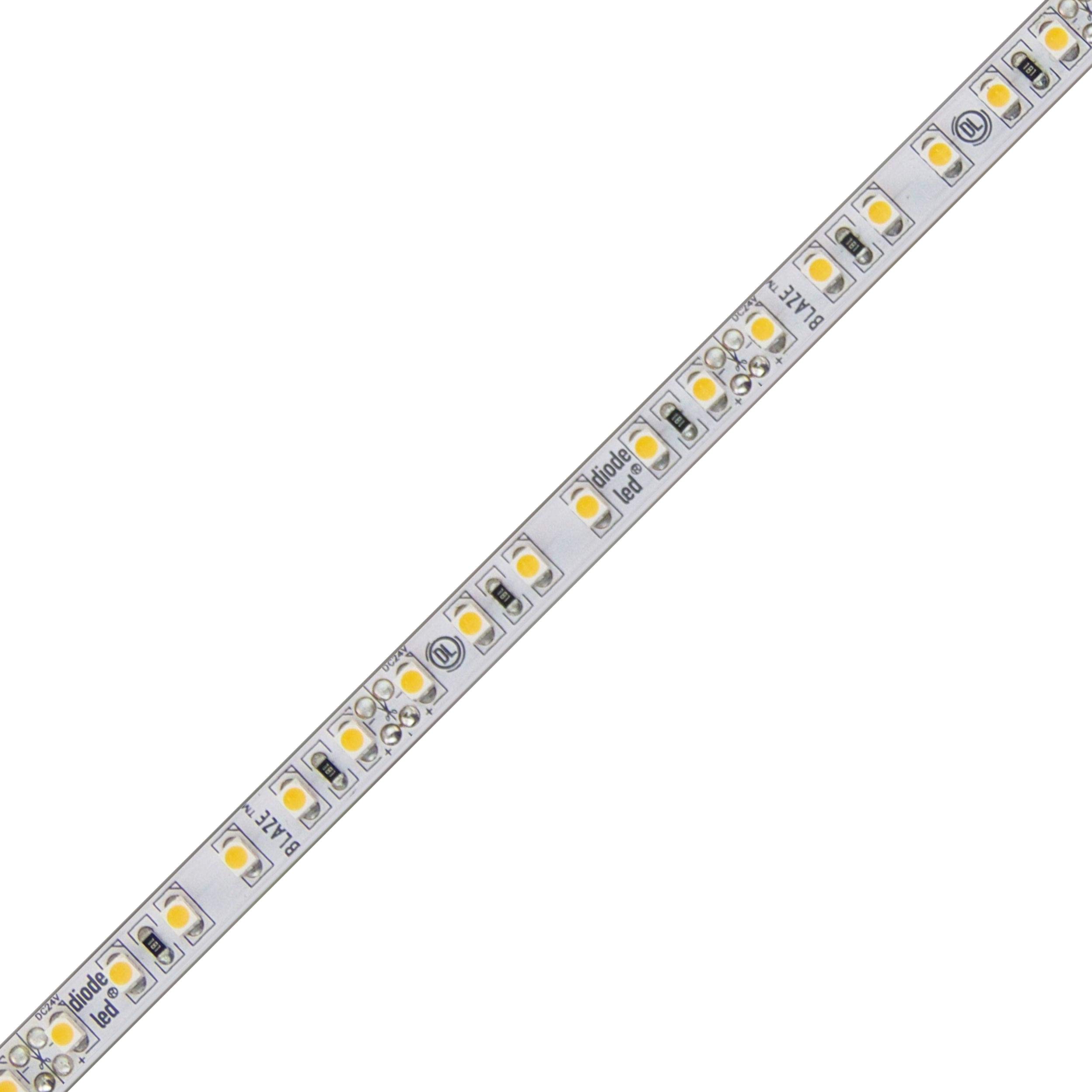 Diode LED Blaze™ 24V 4400K High CRI 92 LED Strip Lights - 100ft Roll (2.88W/ft) for Home Accent Lighting, Under Cabinet, and Commercial Display