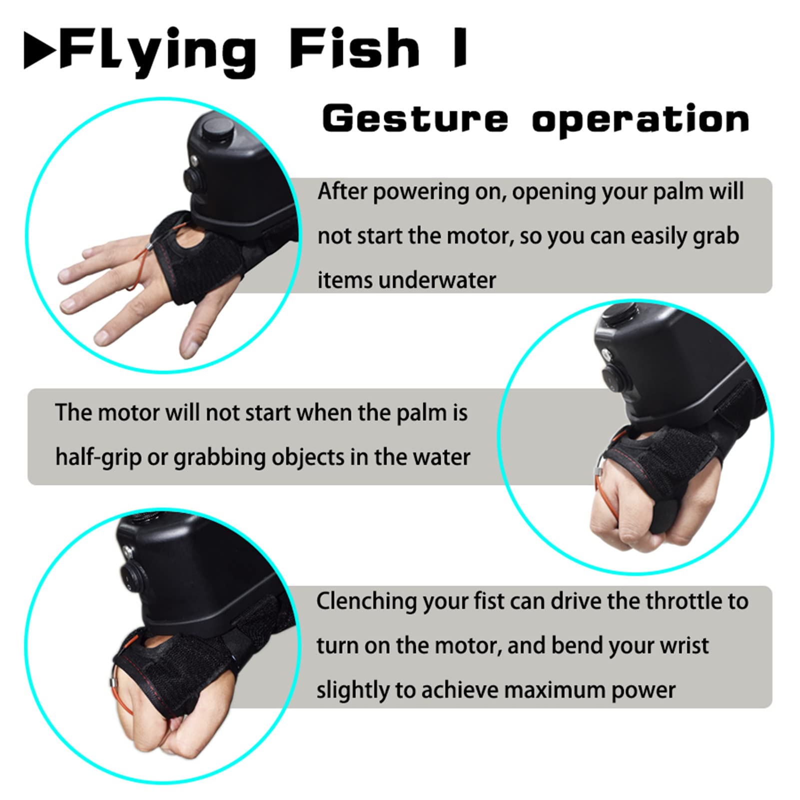 65ft Waterproof Underwater Scooter - Hands-Free Arm Mounted Sea Scooter for Snorkeling, Swimming & Scuba Diving | Portable Diving Gear with Accelerator Control | Perfect for Ocean Exploration, Pool Fun & Underwater Adventures