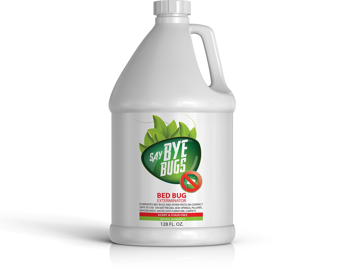 Non-Toxic Bed Bug Spray - Kills Bed Bugs on Contact, Stain-Free & Odorless Treatment (128oz) | Safe for Mattresses, Furniture & Travel Use | Simply Shake & Spray for Permanent Bed Bug Removal