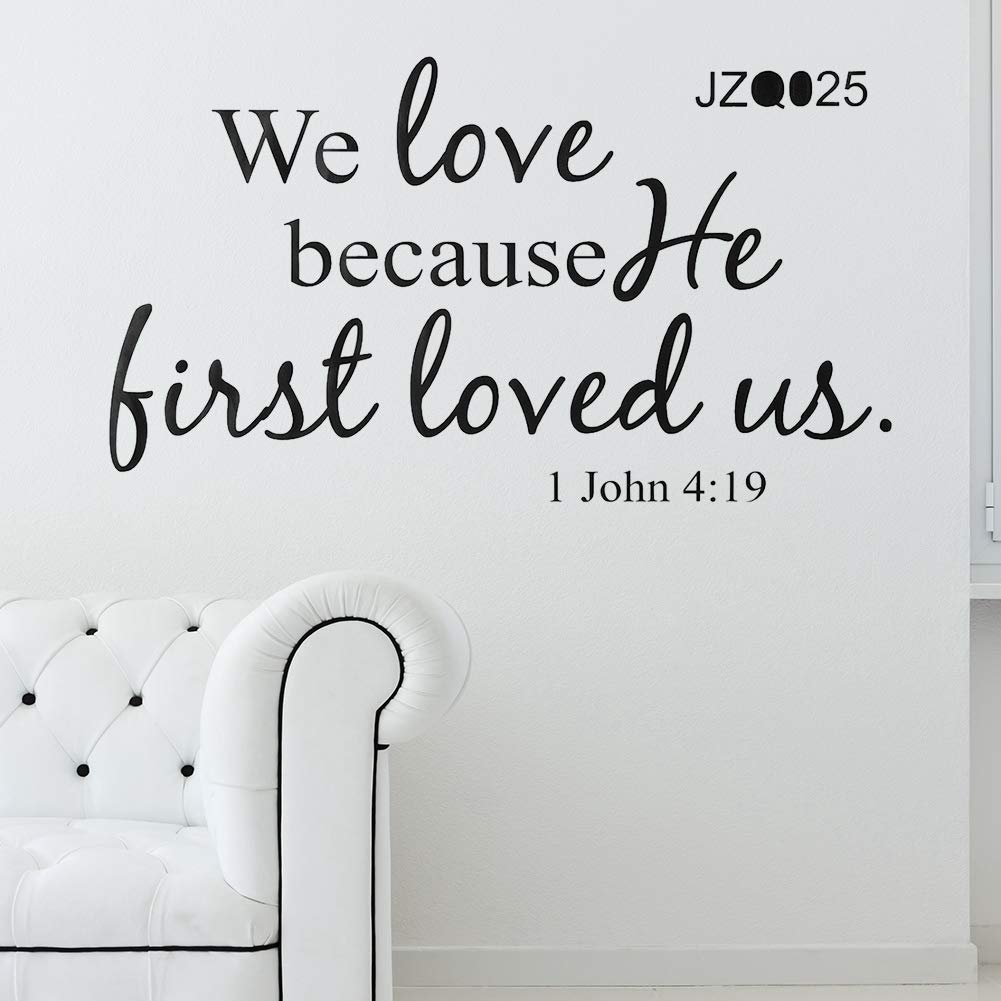 Bible Verse Wall Decals - Christian Quote Wall Art Stickers, Religious Scripture Decals for Home Decor - Perfect for Bedroom, Nursery & Church Wall Decoration