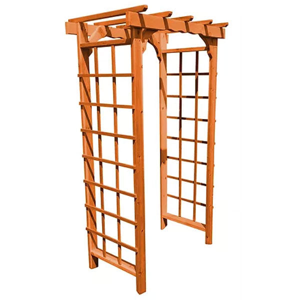 Premium Western Red Cedar Morgan Arbor - Natural Wood Garden Arch for Outdoor Weddings, Events & Landscaping | Durable & Weather-Resistant