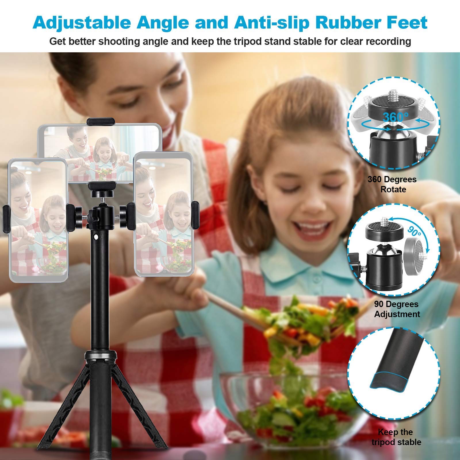 NexiGo N950P 4K UHD Webcam with Remote, Sony Starvis Sensor, 5X Digital Zoom & Adjustable Tripod - Perfect for Zoom, Skype, Teams Video Calls, Live Streaming, Online Teaching & Remote Work