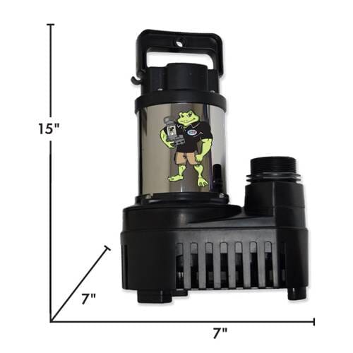 Anjon Big Frog Eco Drive 5500 GPH Submersible Water Pump - High Efficiency for Ponds, Fountains & Hydroponics | Outdoor & Indoor Use