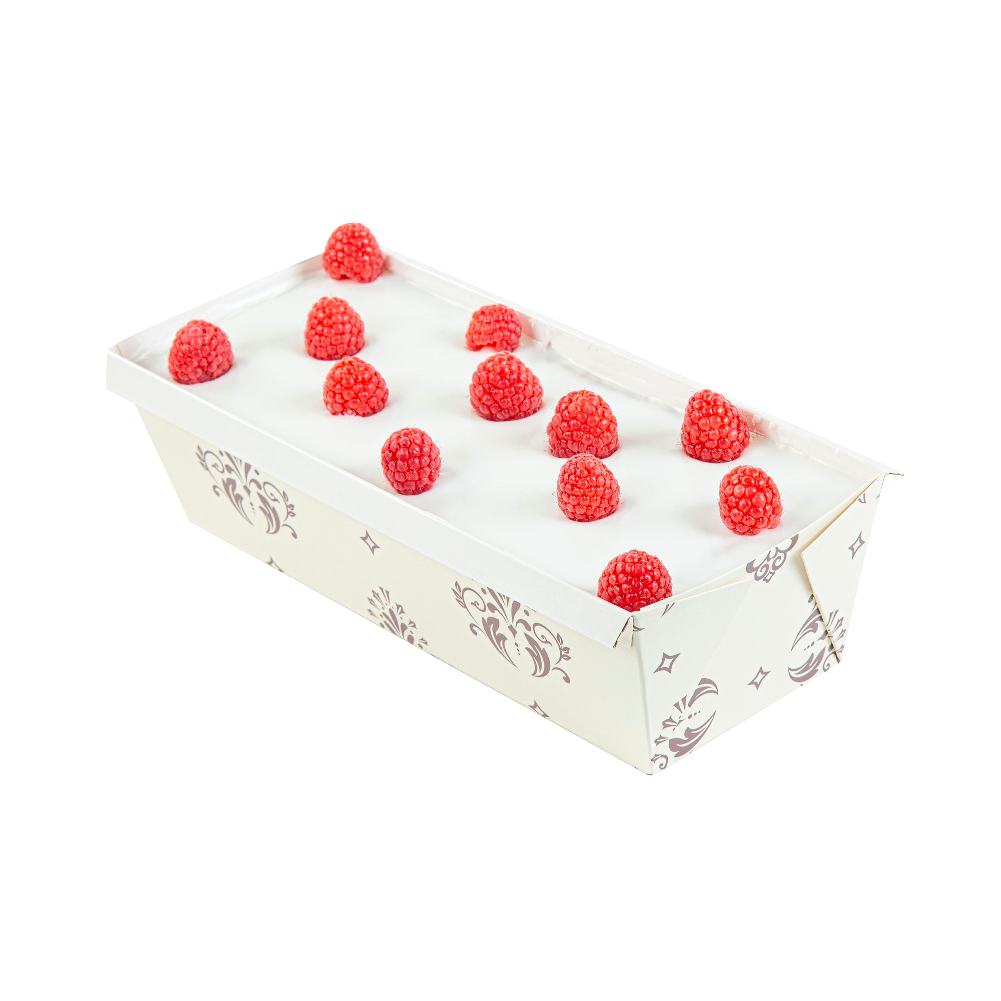 Bake Tek 54 oz Beige Vintage Floral Paper Loaf Pans - Greaseproof & Non-Stick Baking Molds (10.25
