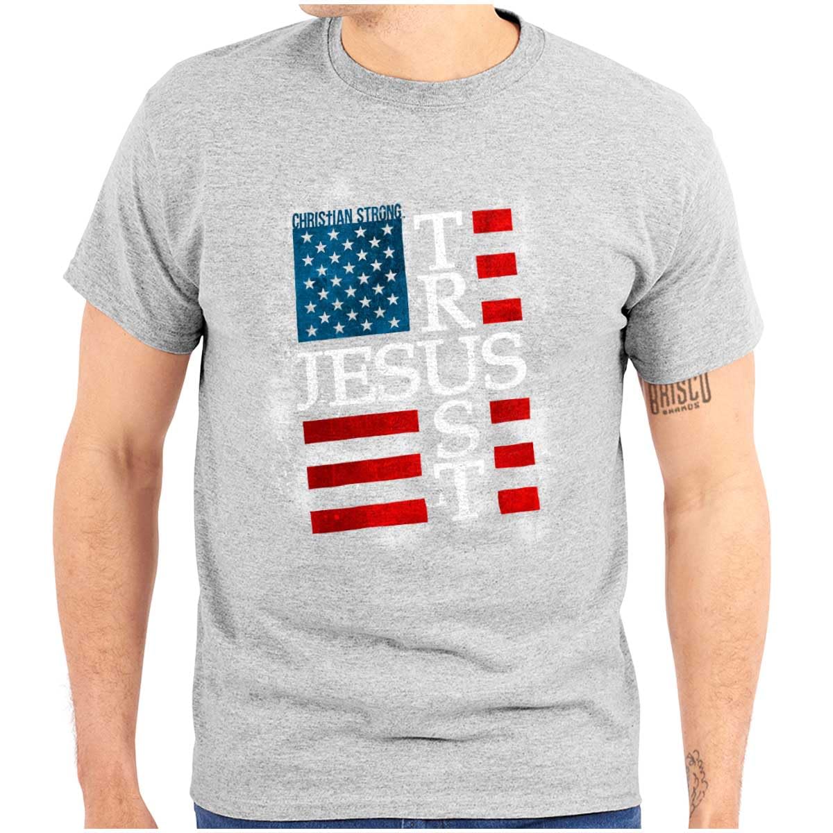 USA Flag Cross T-Shirt for Men & Women - Faith & Patriotic Style