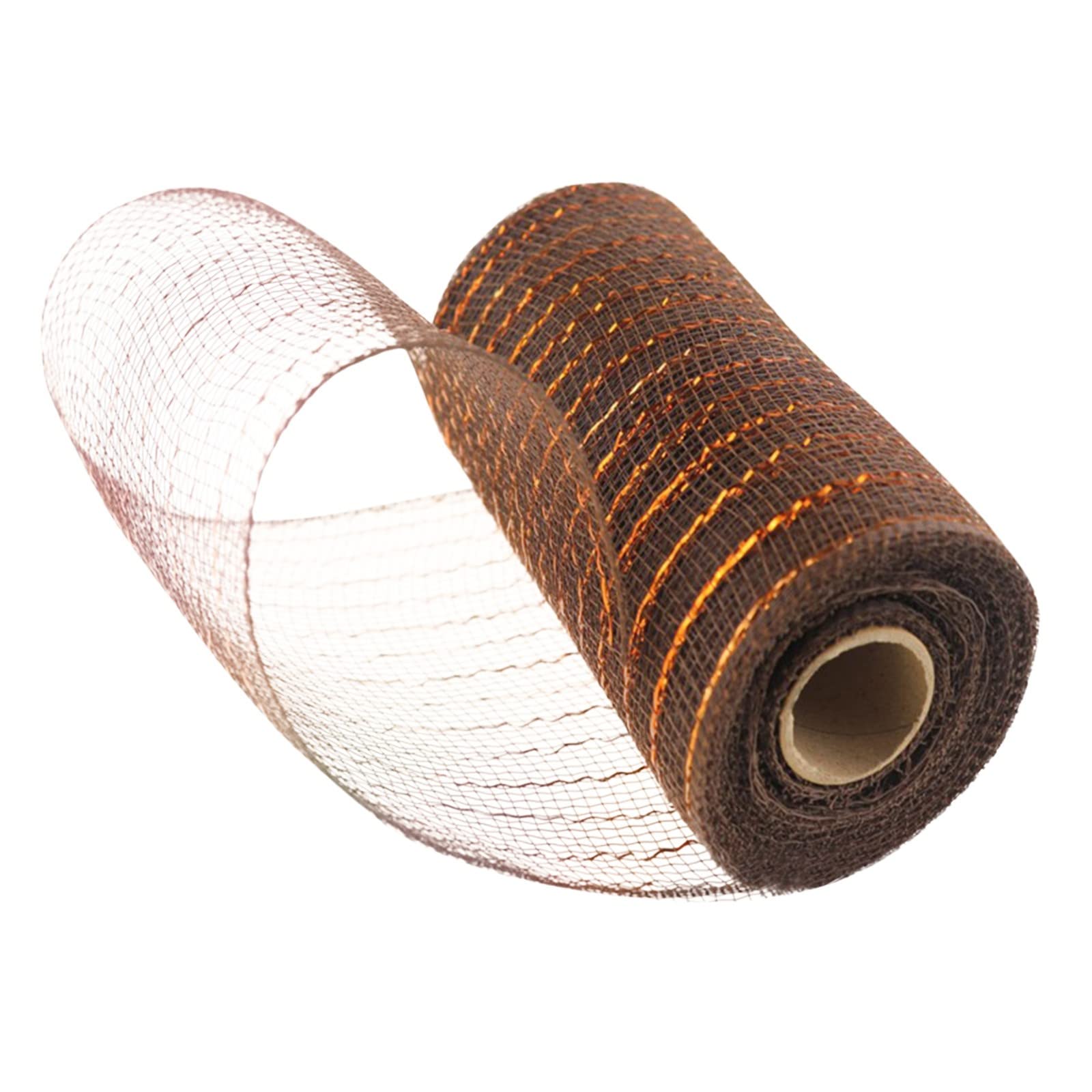 Best Christmas Decorations 2023 - Gold Wire Mesh Roll for Wreaths & Gift Wrapping (15cm x 10cm) - Holiday Home Decor, DIY Mesh Flower Packaging - Perfect for Christmas Trees, Mantels & Party Decorations