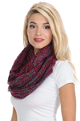 Chunky Knit Infinity Scarf for Women - Soft Winter Circle Loop Scarf - Perfect for Cold Weather, Office, and Outdoor Activities