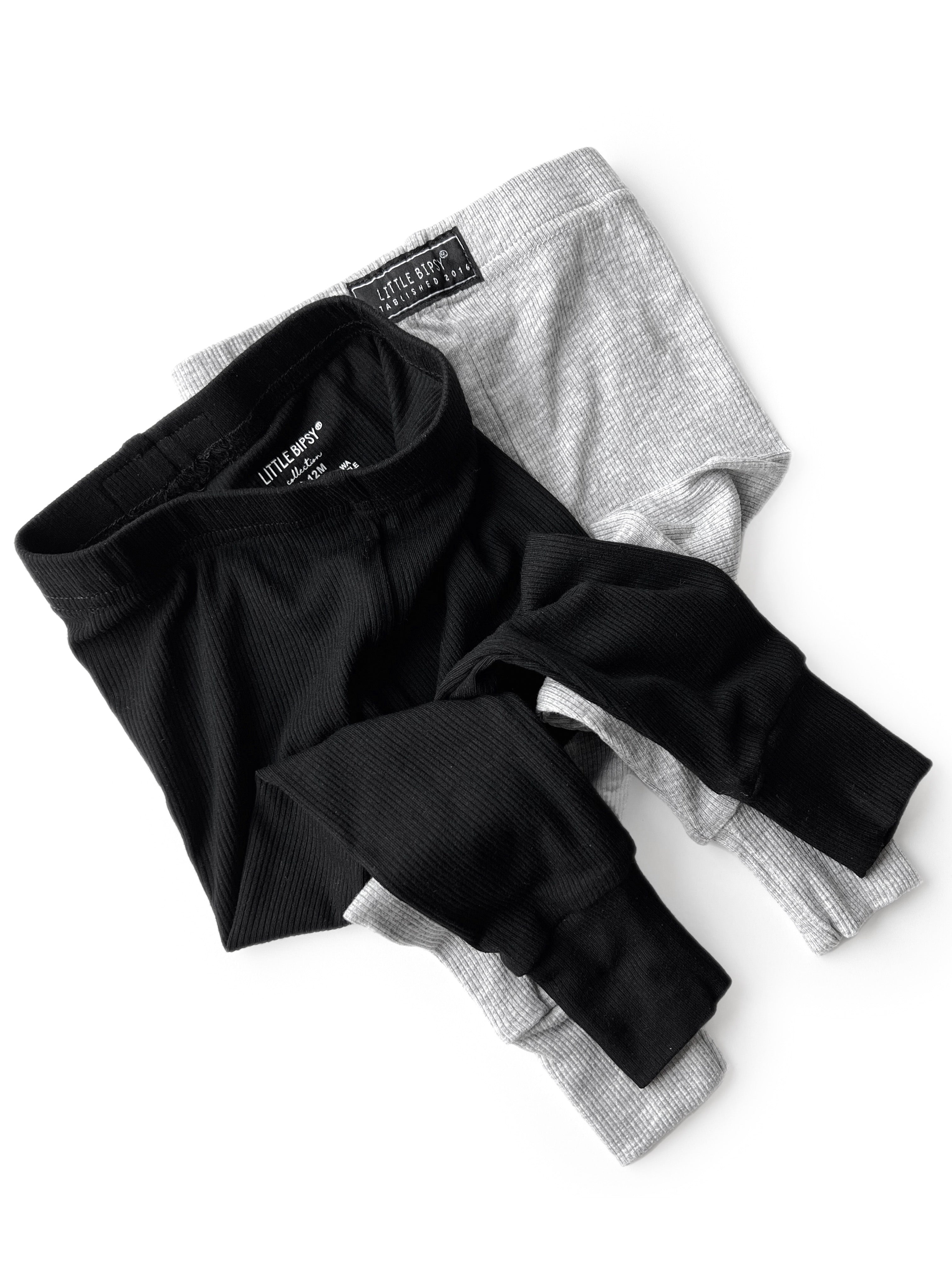High Waist Ribbed Leggings for Women - Stretchy & Comfortable Black Workout Leggings - Perfect for Yoga, Running & Gym