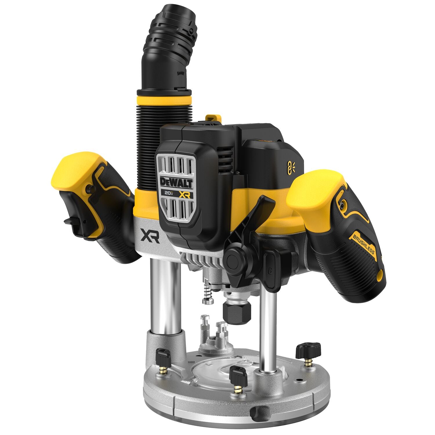 DEWALT DCW620B 20V MAX XR Cordless Plunge Router Kit with 2-1/4 HP Motor - Perfect for Woodworking, Cabinetry, and DIY Home Improvement Projects