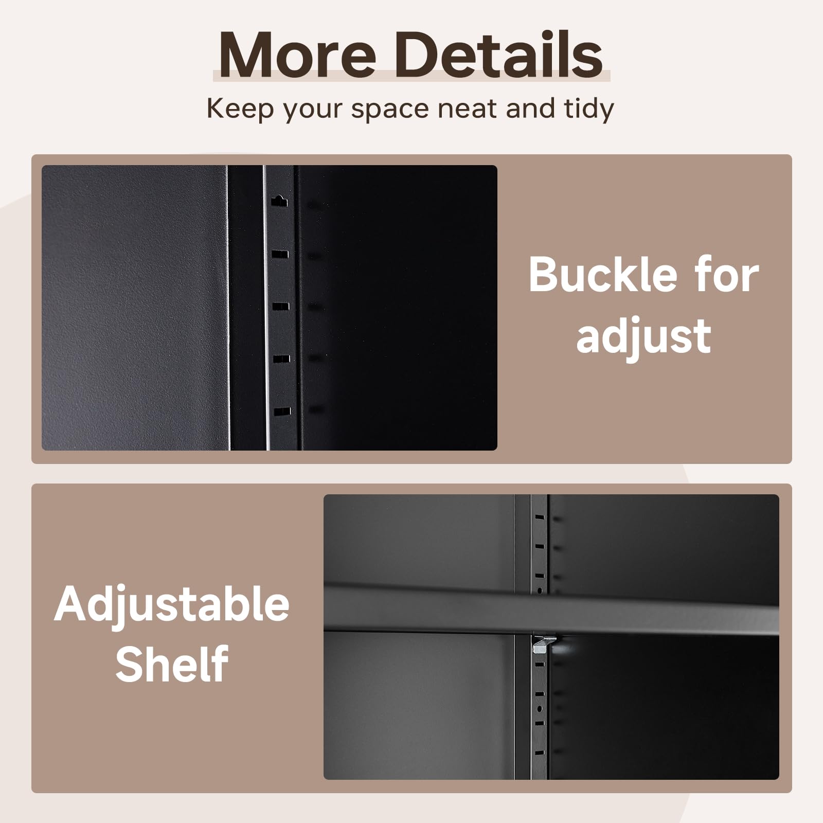 Metal File Cabinet with 3 Drawers - 65
