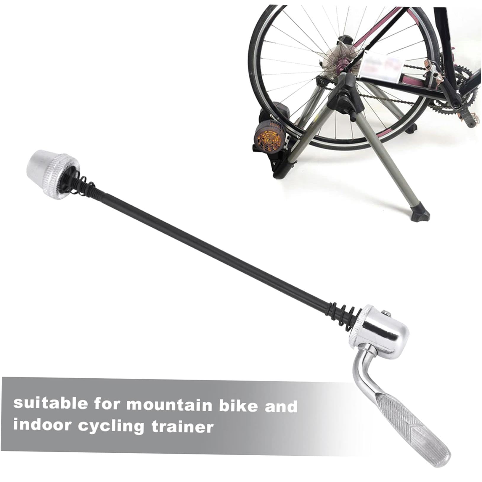 Premium Steel Bike Quick Release Skewer Set - Lightweight & Durable Mountain Bike Wheel Accessory for Indoor Cycling Trainer & Outdoor Riding (Size 1) - Perfect for Road Bikes, Spin Classes & Home Workouts