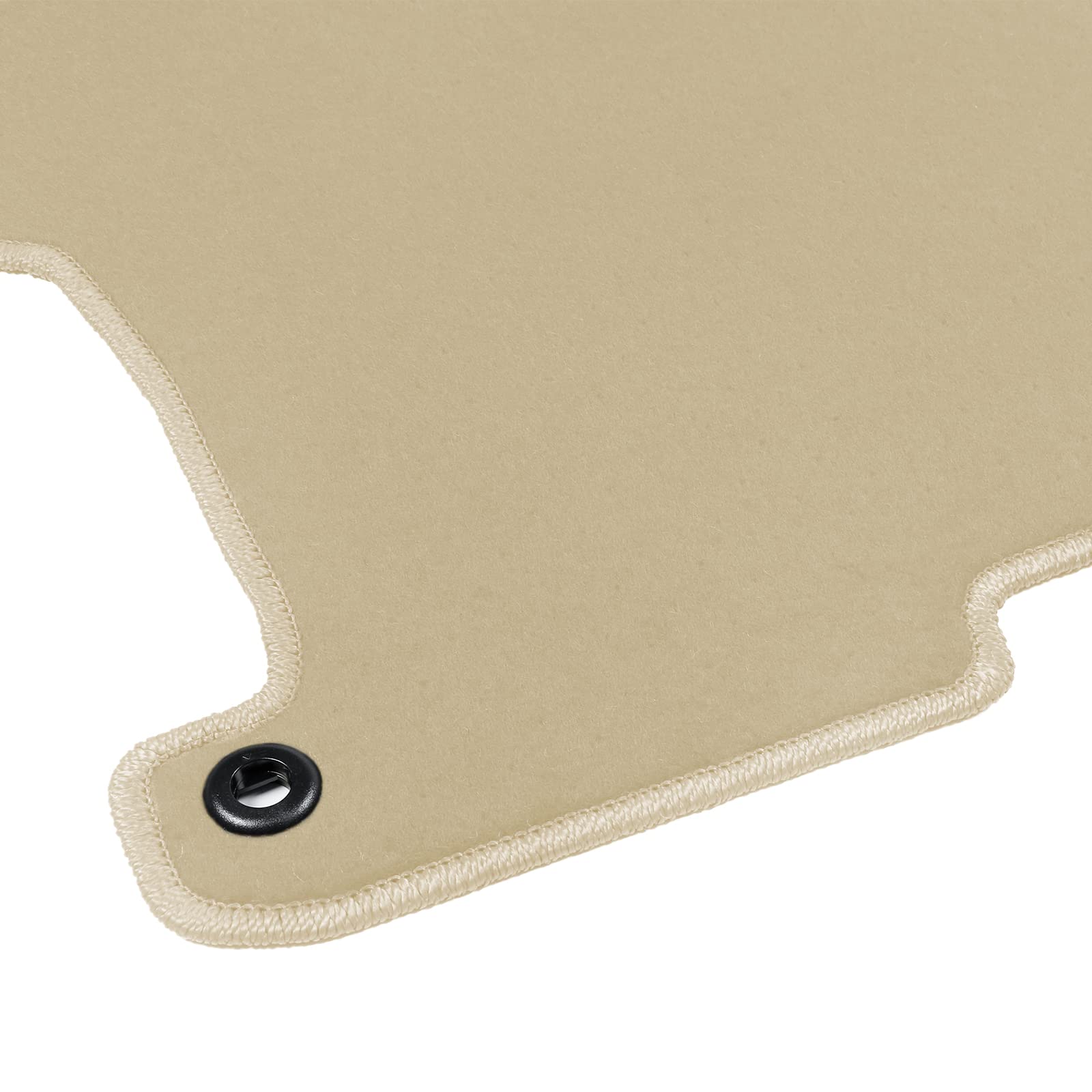 IKON MOTORSPORTS Custom Fit Floor Mats for 2013-2017 Honda Accord Sedan (4 Door) - Beige Nylon All-Weather Protection - Front & Rear Set of 4 - Perfect Replacement Car Mats for Daily Commute & Road Trips