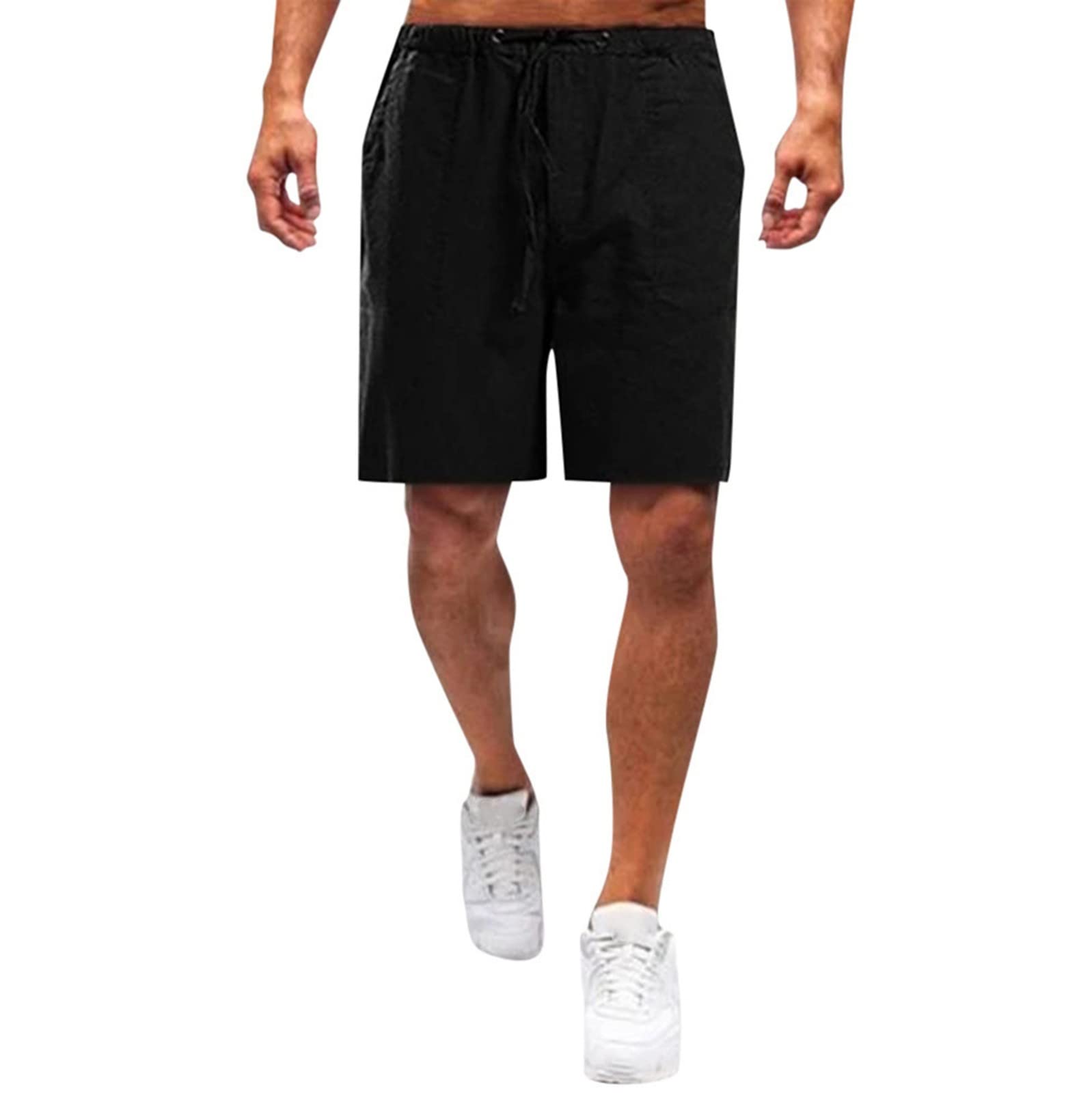Men's Athletic Workout Shorts - Quick Dry Stretch Running Shorts with Zipper Pockets | Casual Gym & Outdoor Sports Wear