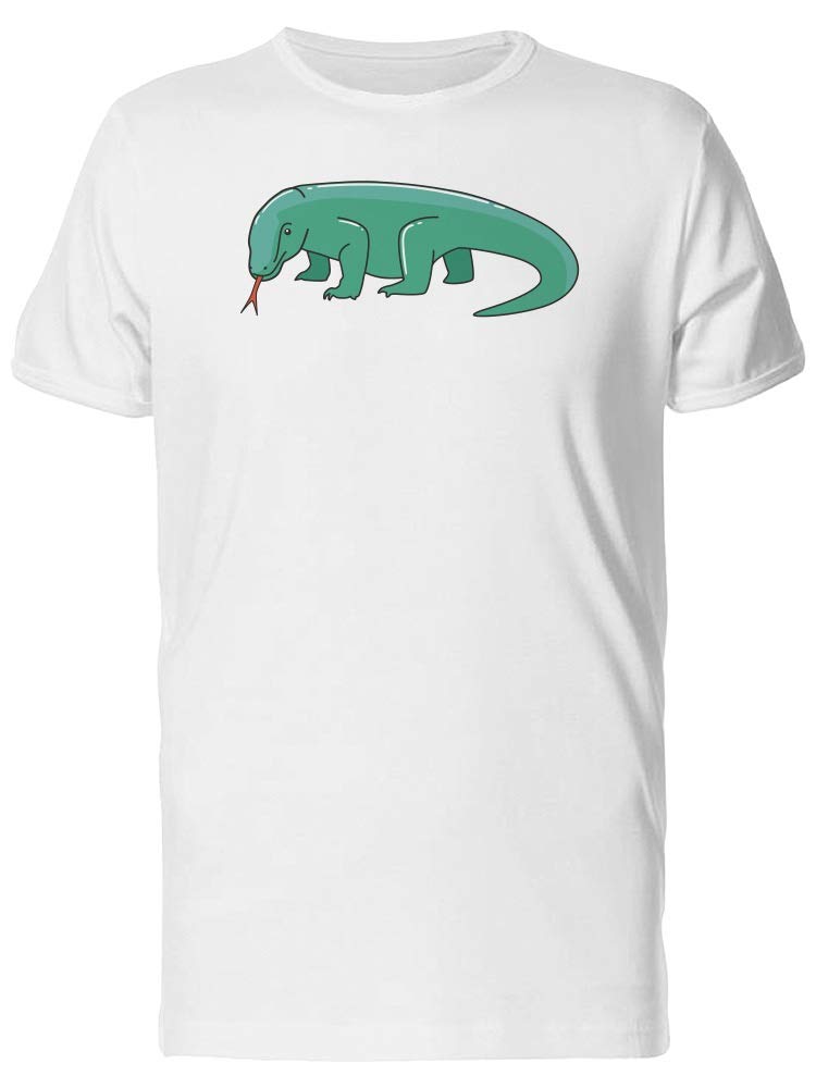 Men's Green Komodo Dragon T-Shirt for Outdoor Adventures