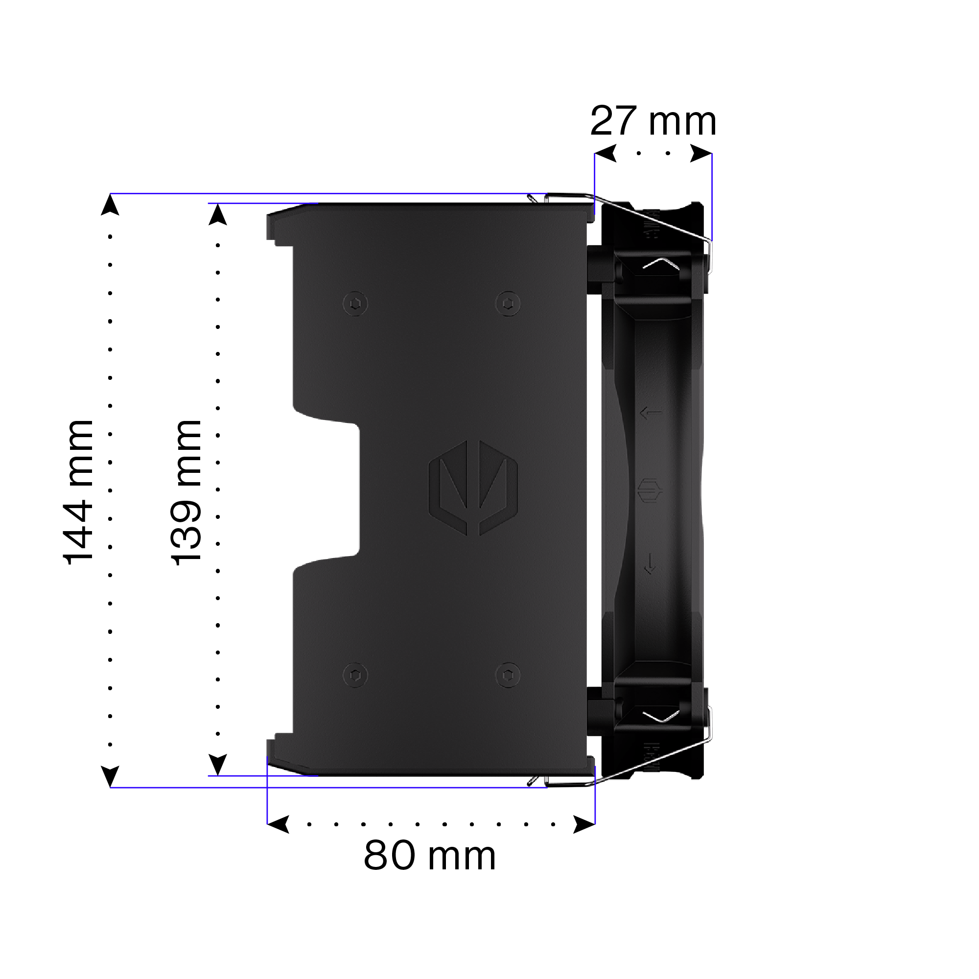 Endorfy Fortis 5 High Performance CPU Air Cooler (EY3A008) - Efficient Cooling for Gaming PCs and Workstations