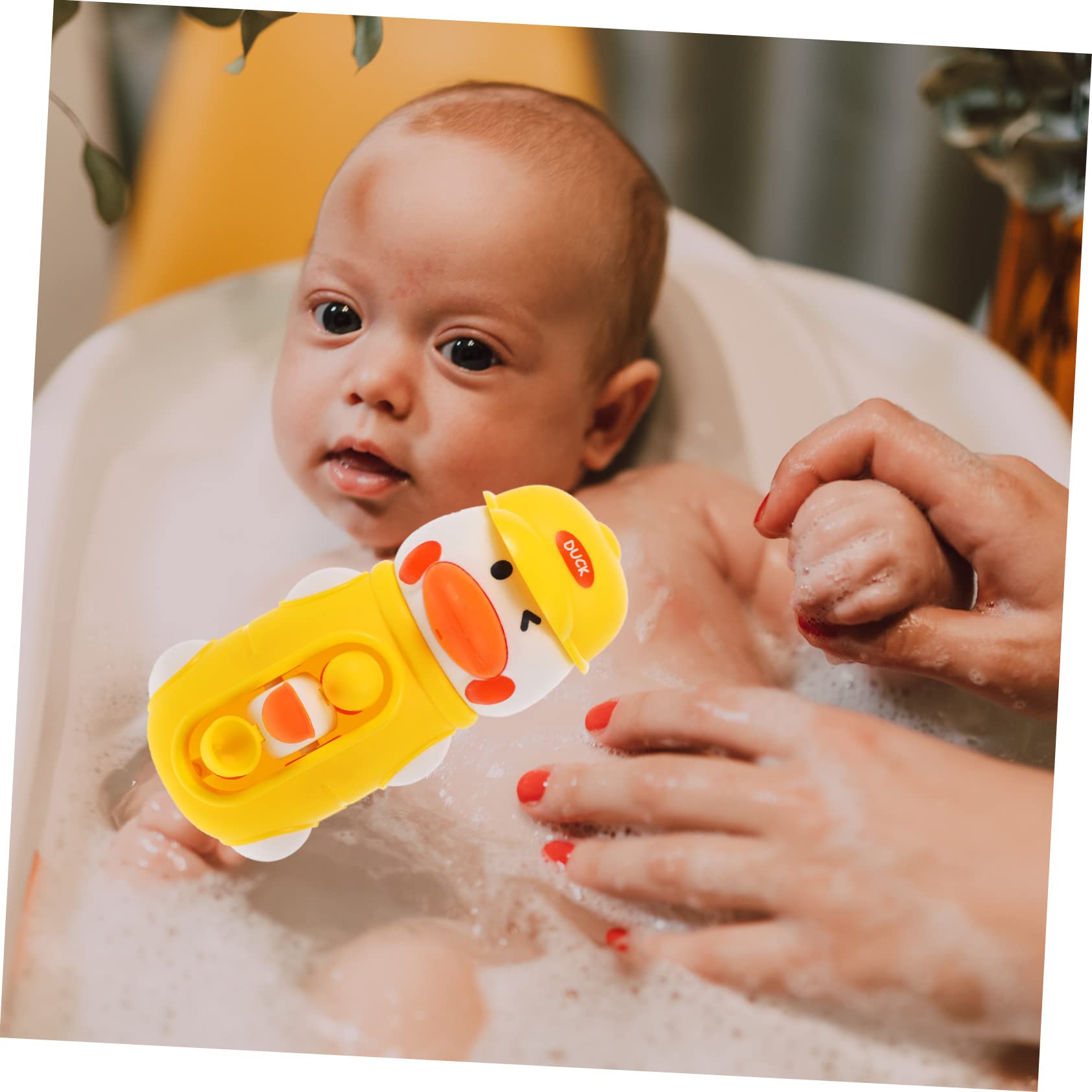HEMOTON 4-Piece Rotating Animal Bath Toys Set - Cute Plastic Shower Toys for Kids, Fun Bathtub Water Play for Toddlers & Infants | Perfect for Bath Time, Sensory Play & Early Learning Development
