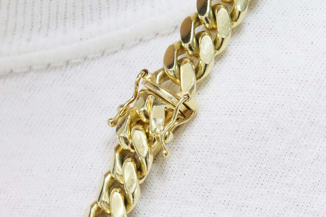 14K & 18K Solid Gold Cuban Link Chain Necklace for Men - Luxury Hip Hop Jewelry Gift for Birthday, Anniversary & Special Occasions