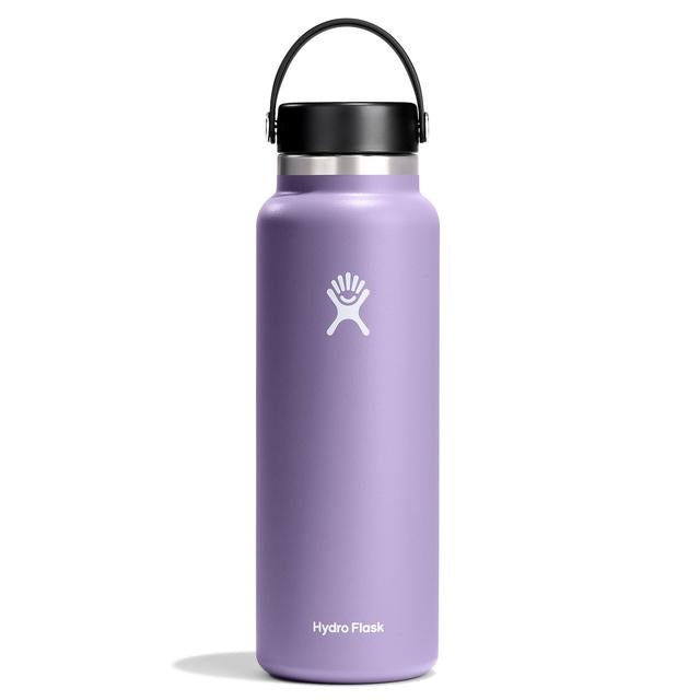 40 oz Wide Mouth Water Bottle with Straw & Handle - Leakproof Stainless Steel Insulated Water Jug for Gym, Hiking & Outdoor Activities - BPA Free Vacuum Flask for Hot & Cold Beverages