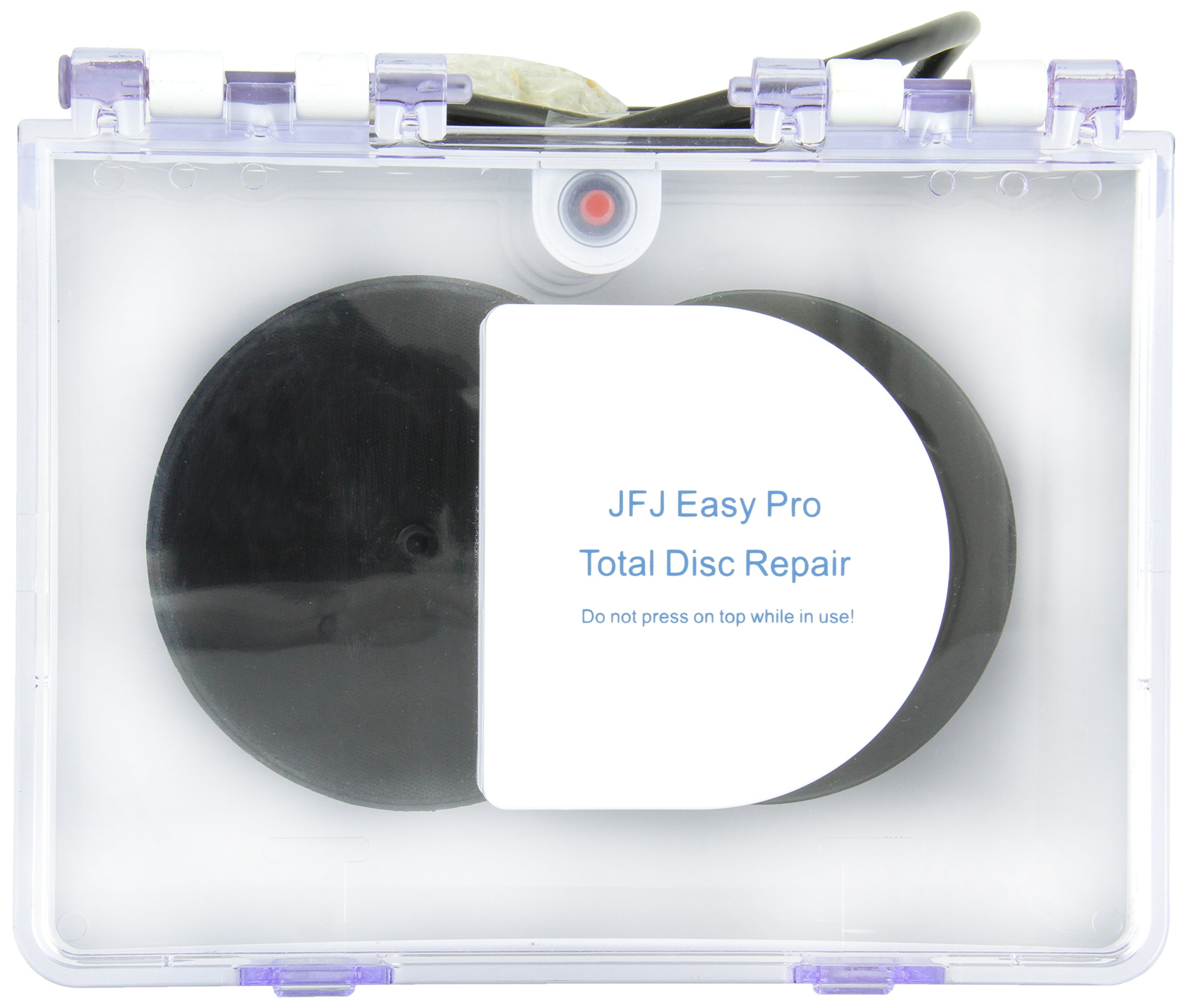 JFJ Easy Pro Video Game, CD, DVD, Blu-Ray Disc Repair Machine - 110V for USA, Canada & Mexico | Fix Scratched Discs for Gaming, Movies & Music Playback