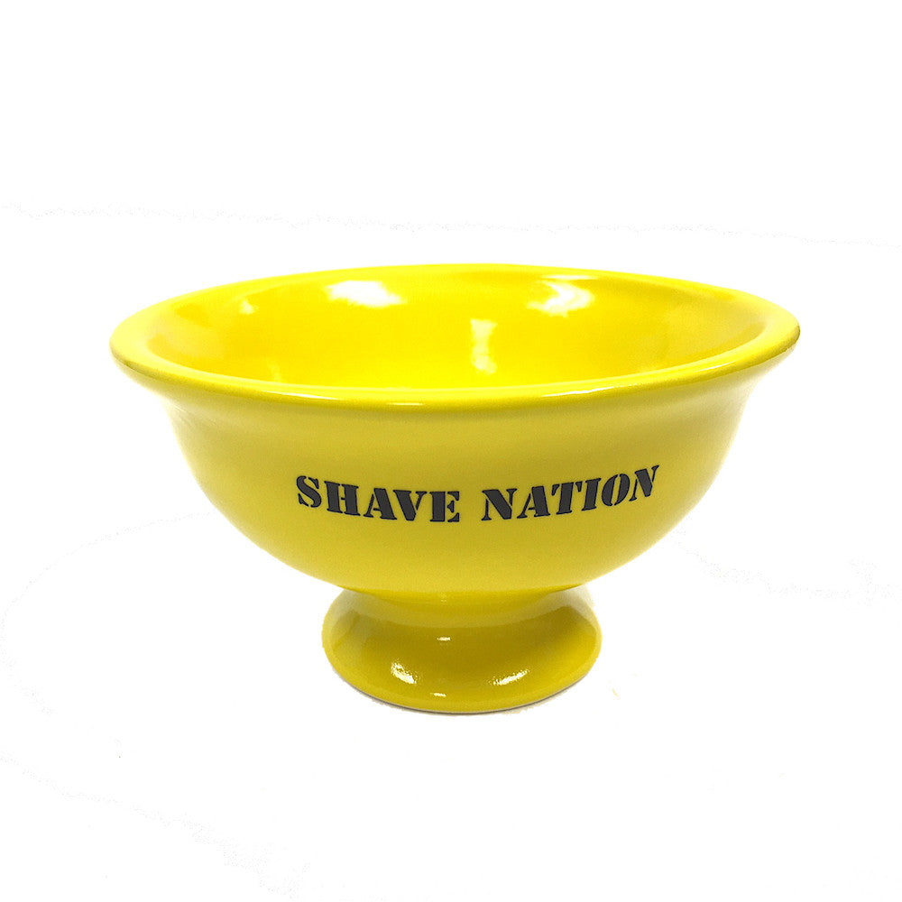 Shave Nation Premium Ceramic Shaving Lather Bowl for Men - Custom Shaving Bowl for Thick Lather & Smooth Shave - Perfect for Wet Shaving & Barber Shop Use