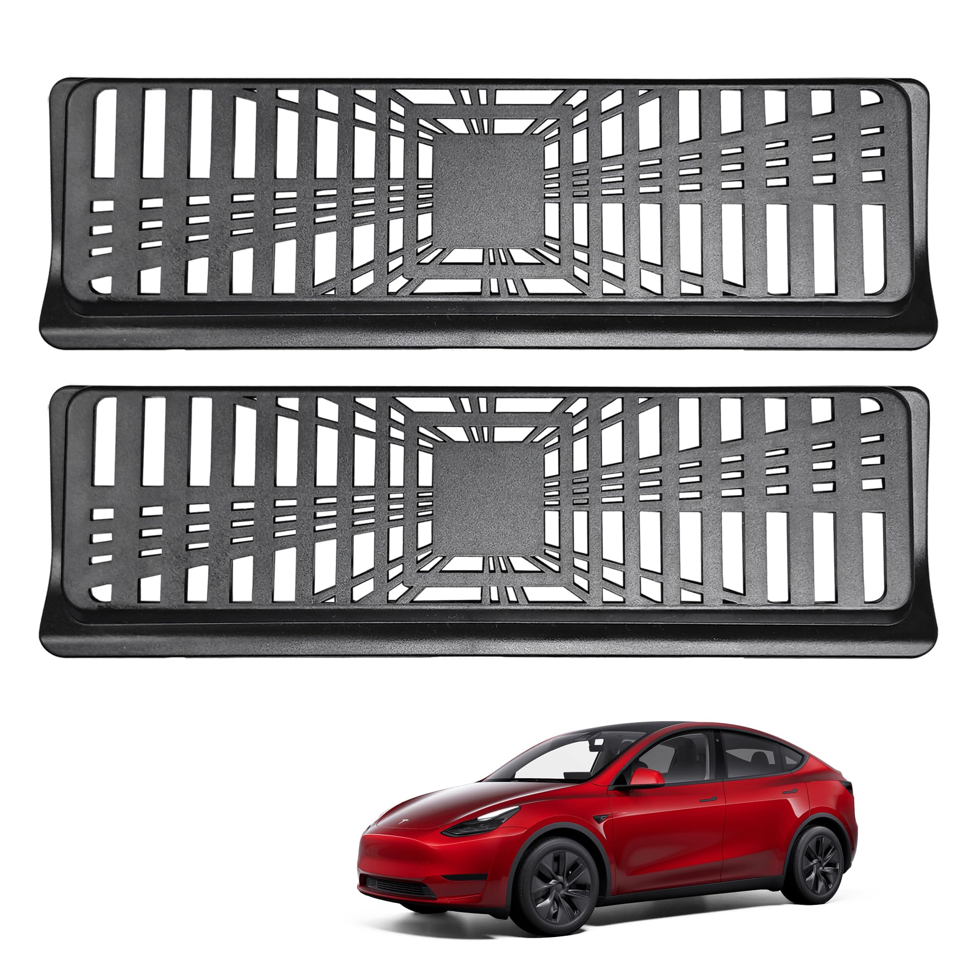 Tesla Model Y Backseat Air Vent Cover (2020-2024) - HSB Compatible Air Flow Vent Grille Protector Set of 2 | Interior Accessories for Car Comfort & Dust Protection