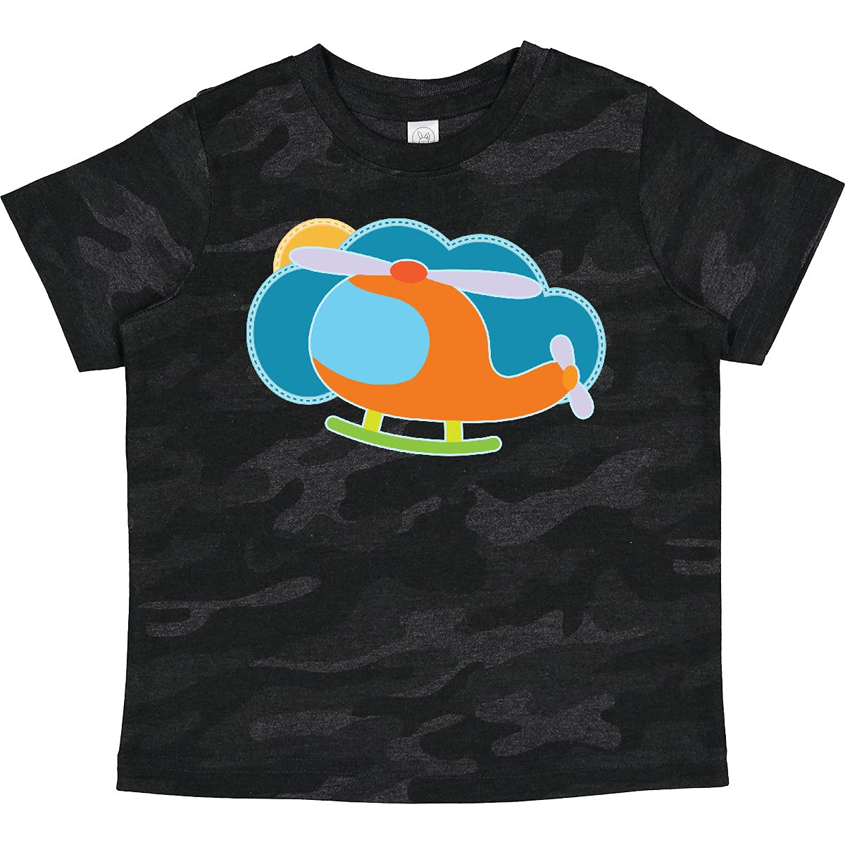 Inktastic Helicopter Graphic Toddler T-Shirt for Boys - Fun Aviation Themed Kids Tee for Playdates, School & Outdoor Adventures