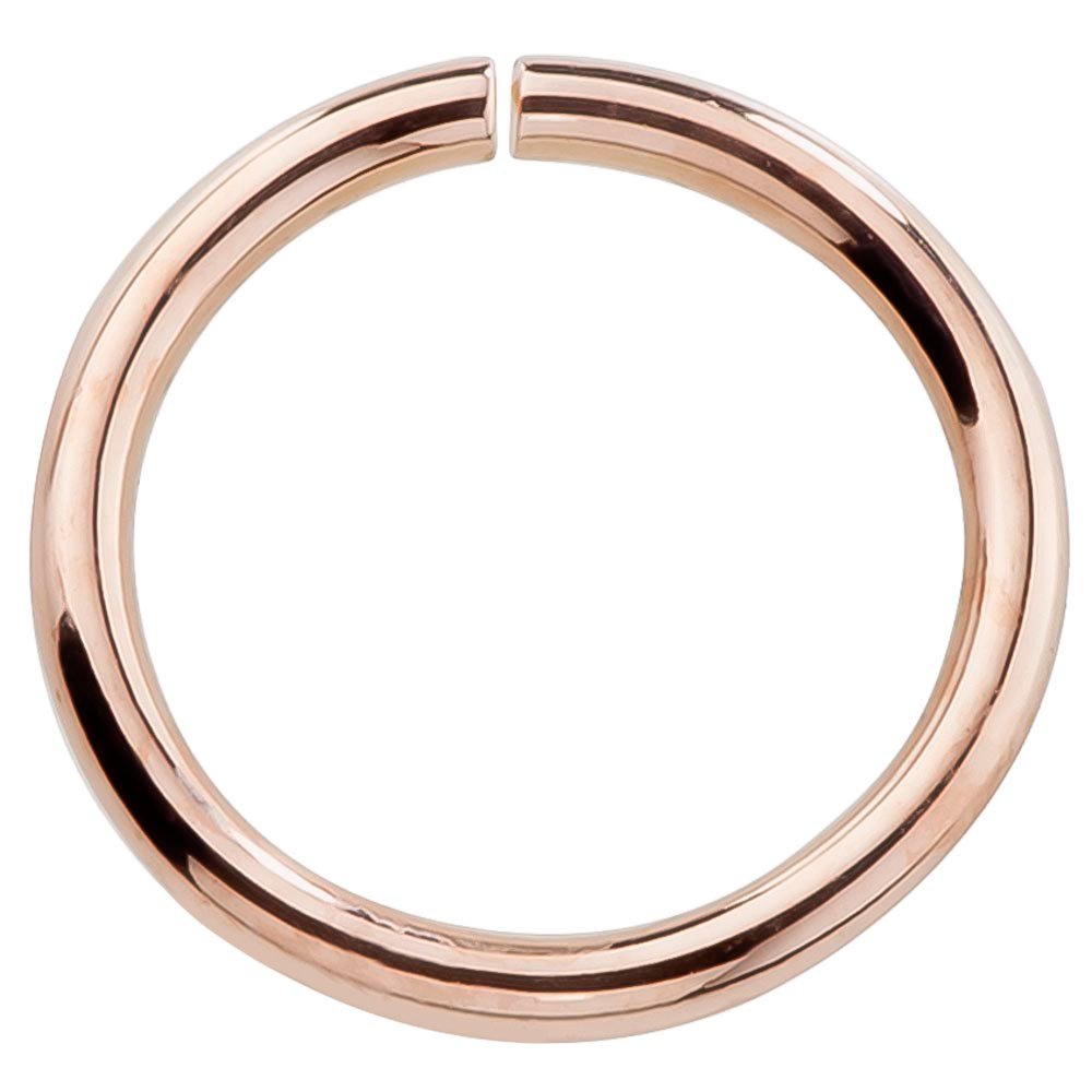 14K Rose Gold Nose Hoop & Cartilage Earring - 4 Sizes Petite Seamless Ring for Sensitive Ears - Dainty Nose & Ear Jewelry for Everyday Wear & Special Occasions