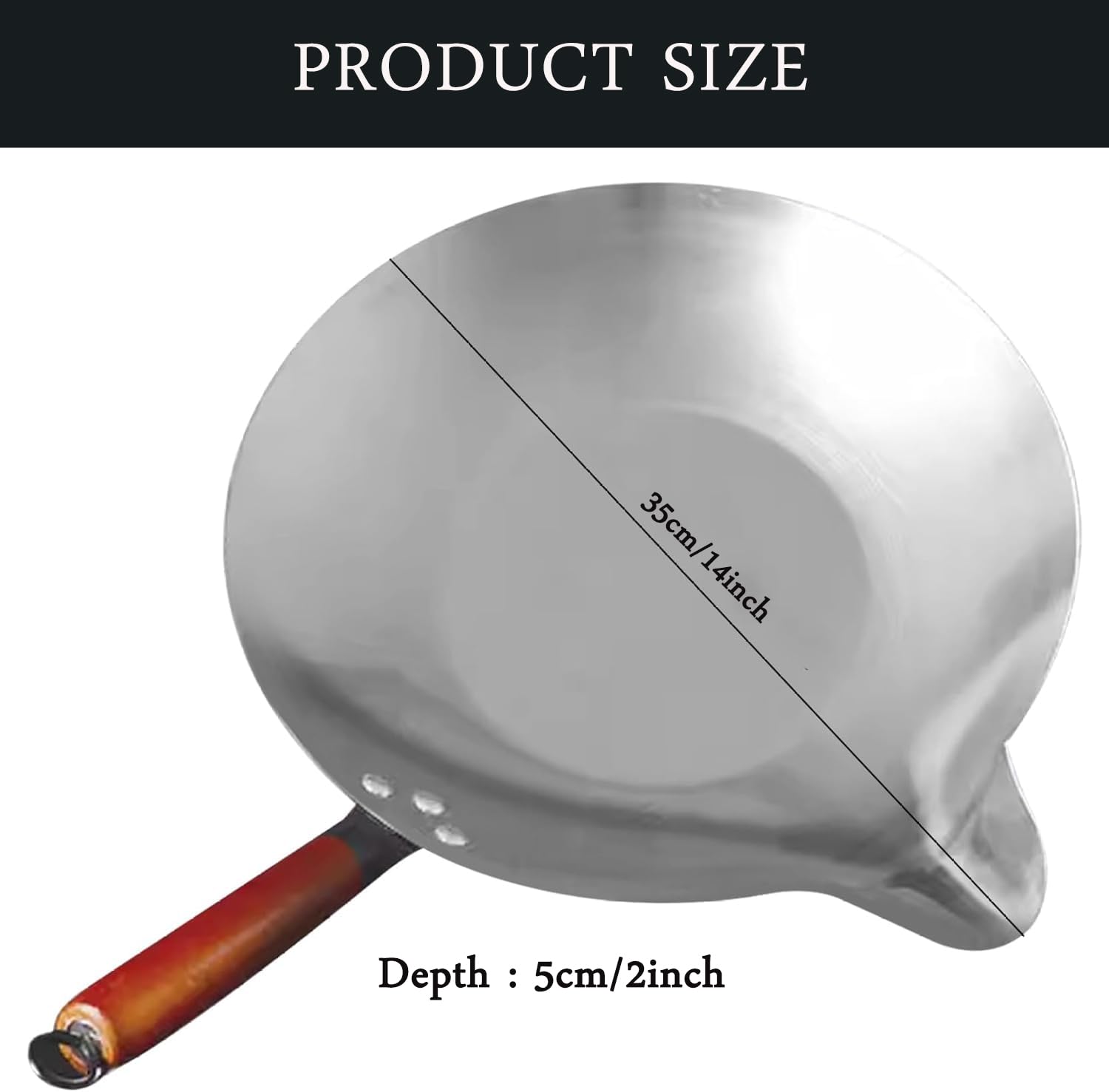 Large Cast Iron Melting Pot for Tanghulu, Sugar Dipping & Candy Making - Heavy Duty Stove Top Wok with Handle & Accessories - Perfect for DIY Candies, Chocolate Melting & Asian Dessert Cooking