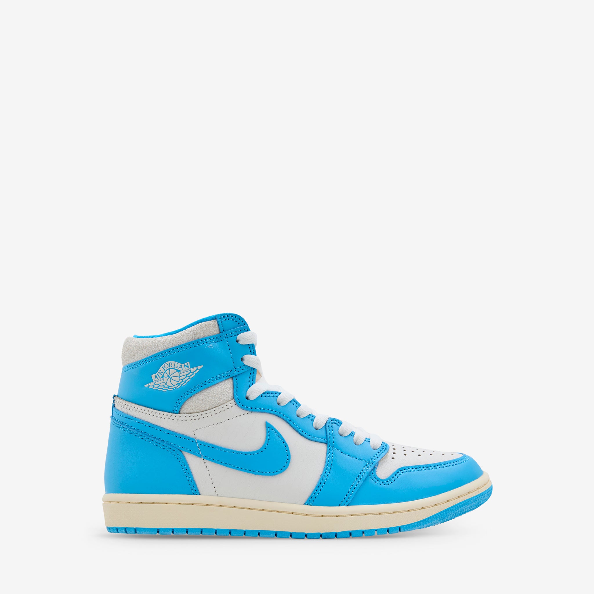 Air Jordan 1 Retro High OG 'UNC Reimagined' Dark Powder Blue & Sail - Grade School Basketball Shoes for Boys & Girls | Perfect for School, Sports & Streetwear Fashion