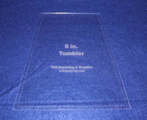 8 Inch Tumbler Quilt Template with 1/8 Inch Seam Allowance - Clear Acrylic Quilting Ruler for DIY Patchwork, Sewing & Craft Projects - Perfect for Quilters, Beginners & Fabric Artists