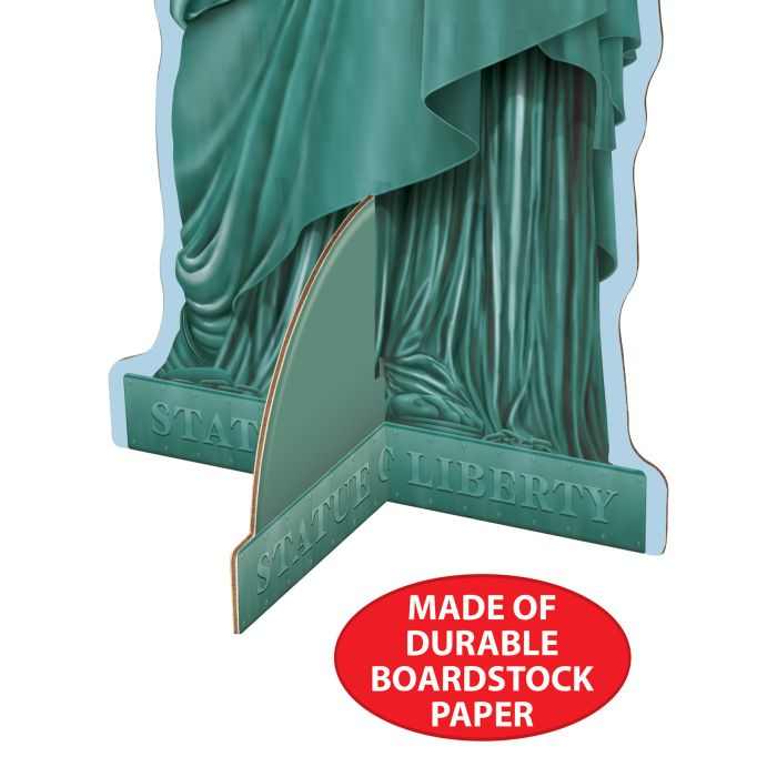 12 Pack Beistle 3D Statue of Liberty Centerpieces for Patriotic Party Decorations - Perfect for 4th of July, Memorial Day & Independence Day Celebrations