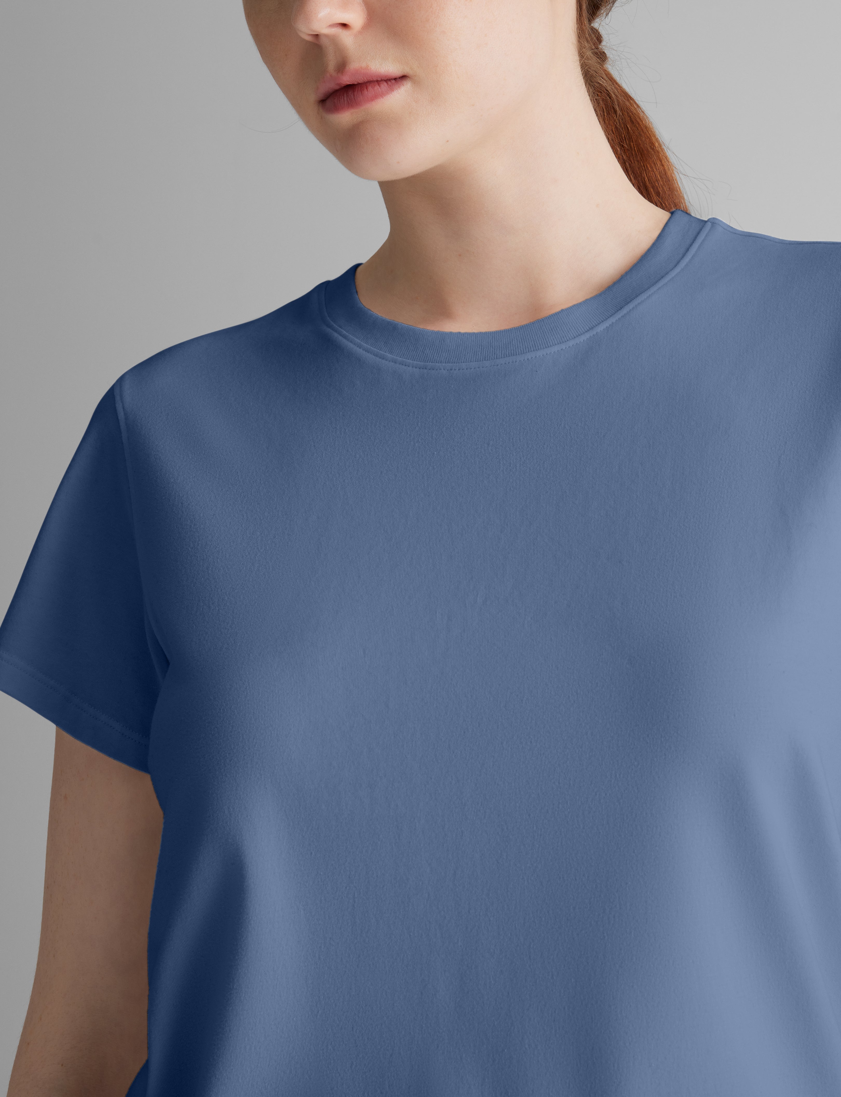Women's Second Skin Crew Neck T-Shirt - Ultra Soft Stretch Basic Tee for Everyday Wear | Perfect for Layering, Casual Outfits & Lounge Wear