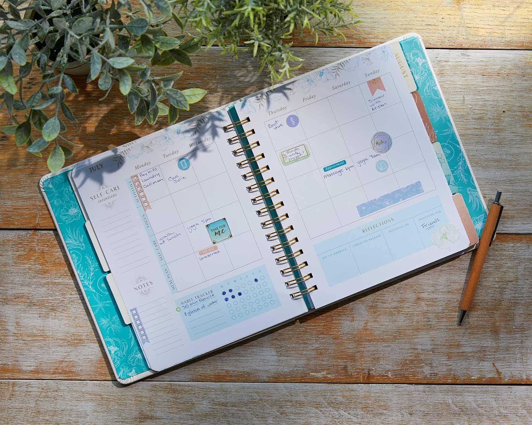 Self-Care Undated Planner - Mindfulness Gifts for Women | Daily Journal & Goal Tracking