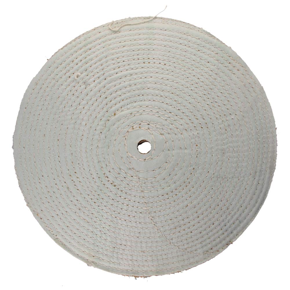 Auniwaig 10 Inch Polishing Pad Wheel - 2Pcs Cotton Buffing Wheel for Manifold, Aluminum, Stainless Steel & Chrome | Perfect for Car Detailing, Metal Polishing & DIY Projects
