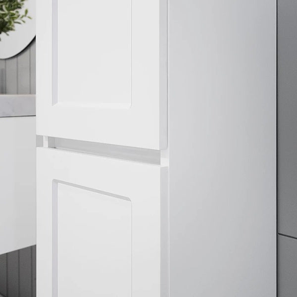 ADP London Tallboy Wall Hung Bathroom Vanity - Modern Floating Cabinet with Sink for Small Spaces | Perfect for Bathroom, Powder Room & Apartment Storage