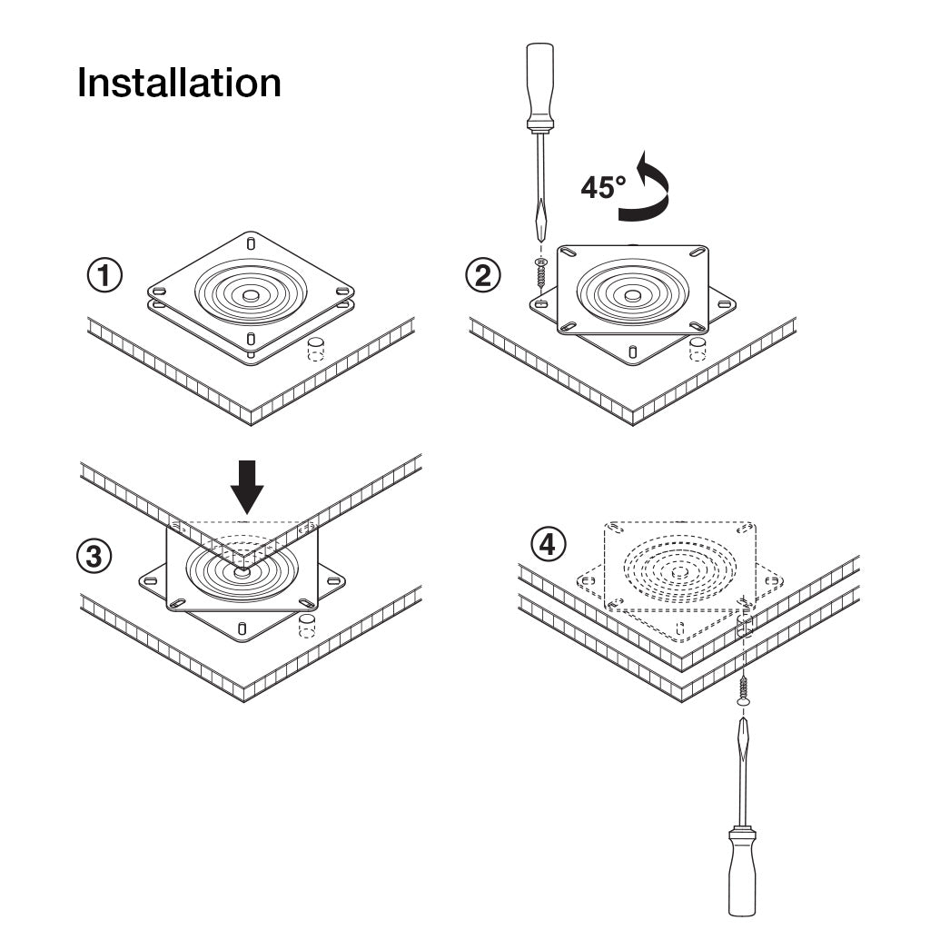 Heavy Duty Turntable - 150 kg Load Bearing Capacity for Industrial Equipment, Warehouse, and Workshop Use