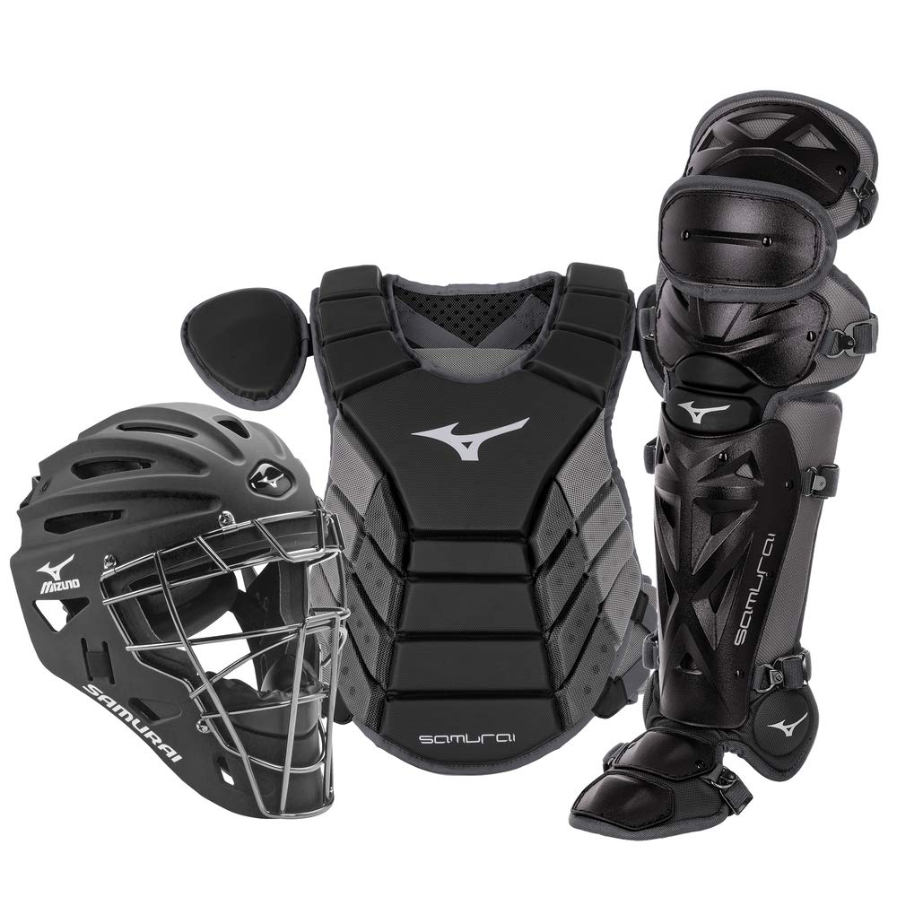 Mizuno Adult Samurai Baseball Catcher's Gear Set - Complete Protective Equipment for Baseball & Softball Players | Perfect for Training, Games & Competitive Play