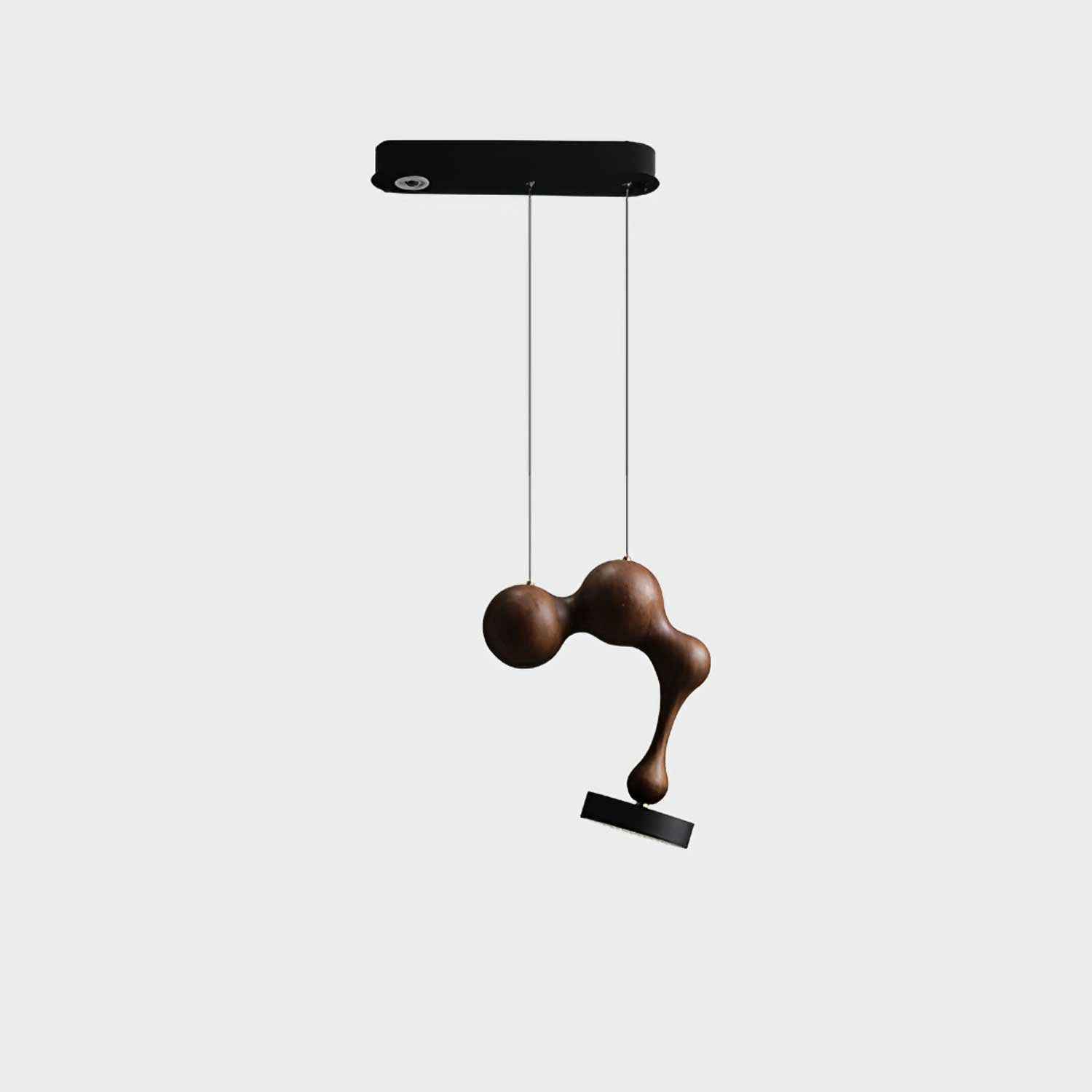 Modern Molecule Wooden Pendant Light - Handcrafted Natural Wood Ceiling Lamp for Dining Room, Kitchen Island & Living Room Decor