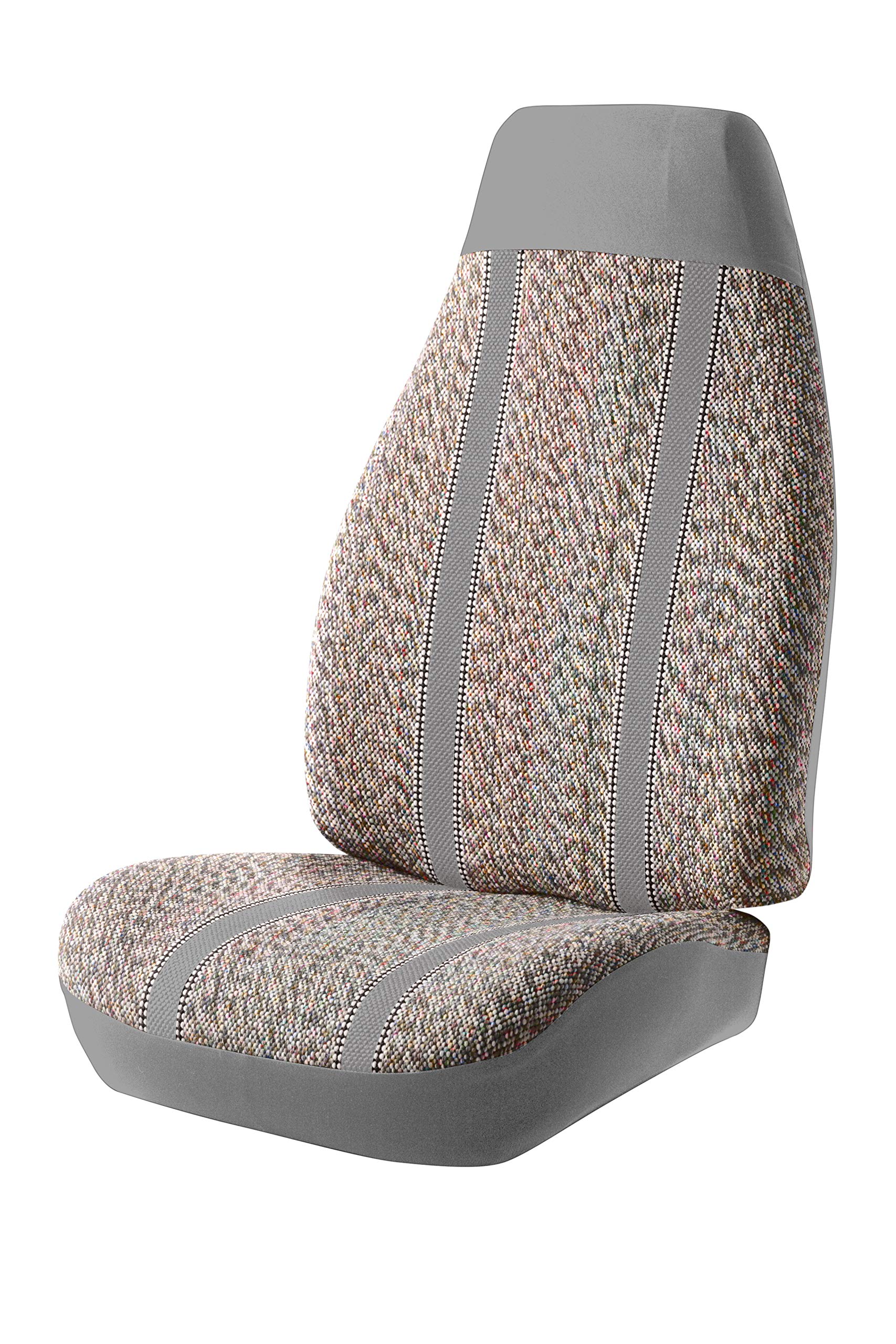 Fia TR42-62 Gray Custom Fit 60/40 Split Rear Seat Cover - Durable Saddle Blanket Style for Trucks & SUVs | Perfect for Road Trips, Camping & Outdoor Adventures