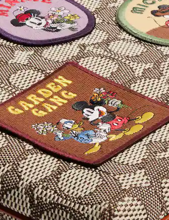 Coach Disney X Coach Kitt Messenger Crossbody Bag - Signature Jacquard Textile with Patches - Perfect for Casual Outings, Travel & Disney Theme Events
