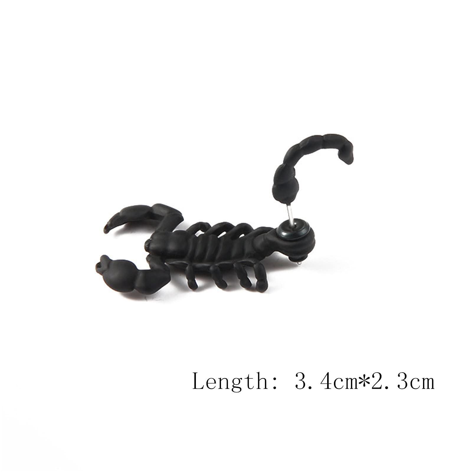 Gothic Hollow Skull Face Scorpion Spider Earrings for Women & Men - Punk Biker Hoop Stud Drop Dangle Earrings - Halloween Jewelry, Gothic Costume Accessories - Perfect for Parties, Concerts & Alternative Fashion
